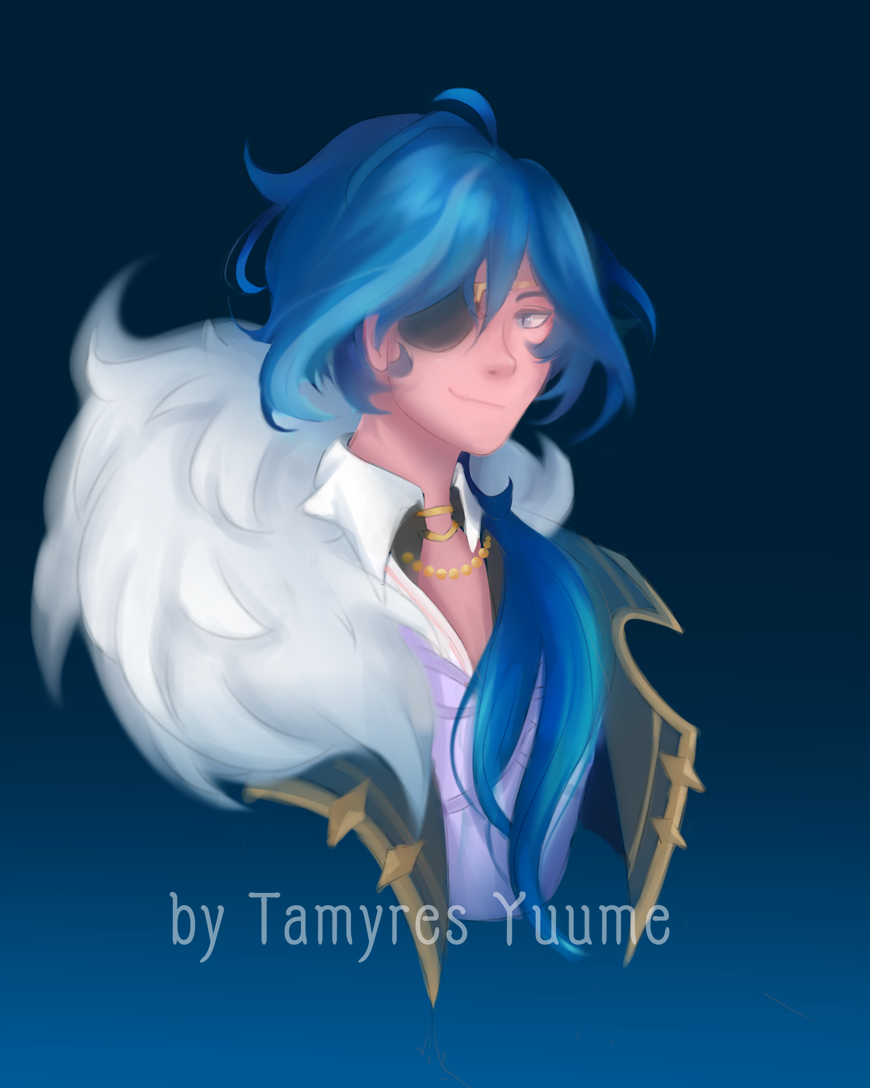 1700x2125  Kaeya Genshin Impact Fanart от Tamyres Yuume | Удар, любимый персонаж, фанат