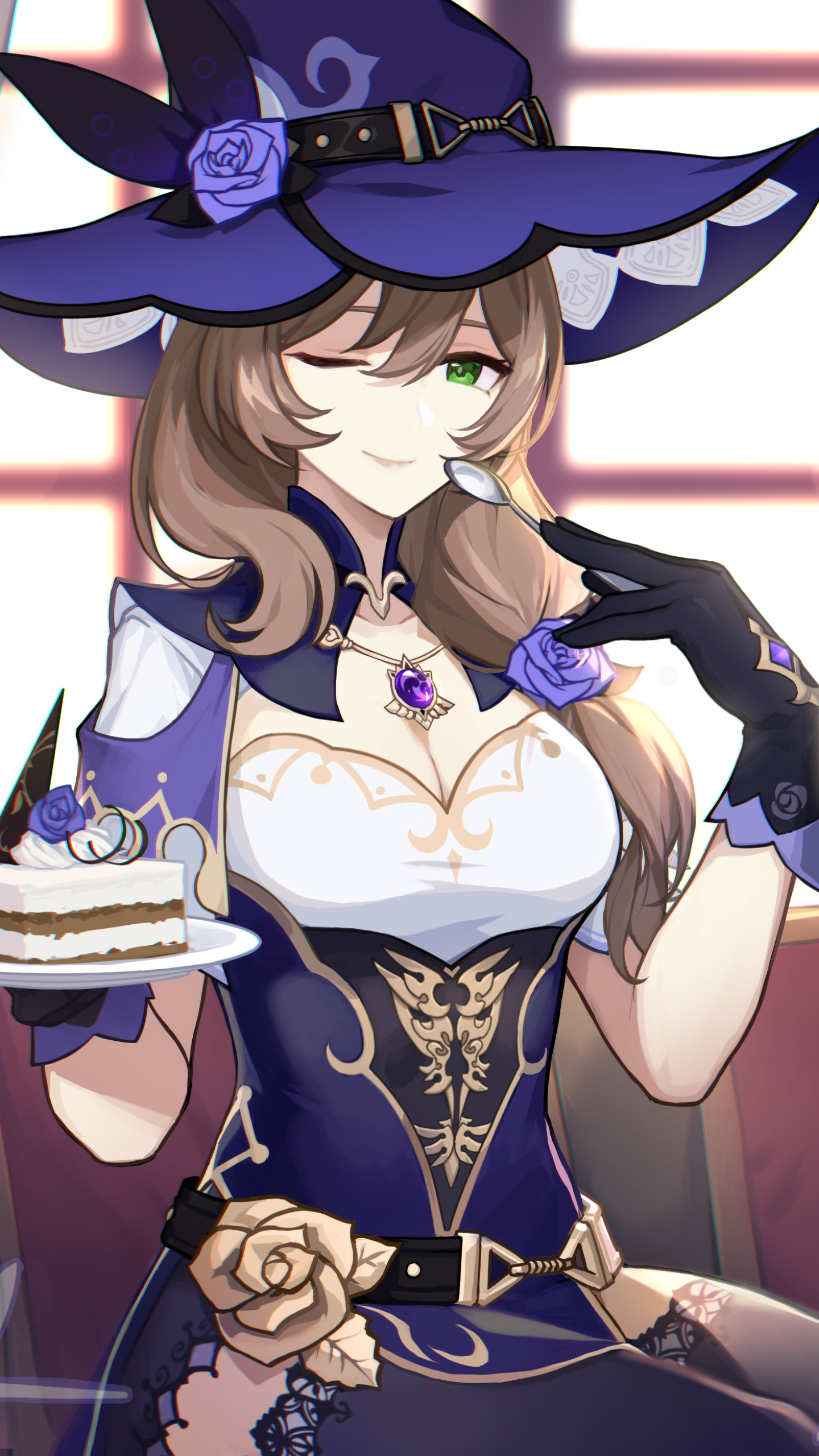 1440x2560  Лиза - Genshin Impact - Мобильная пропасть