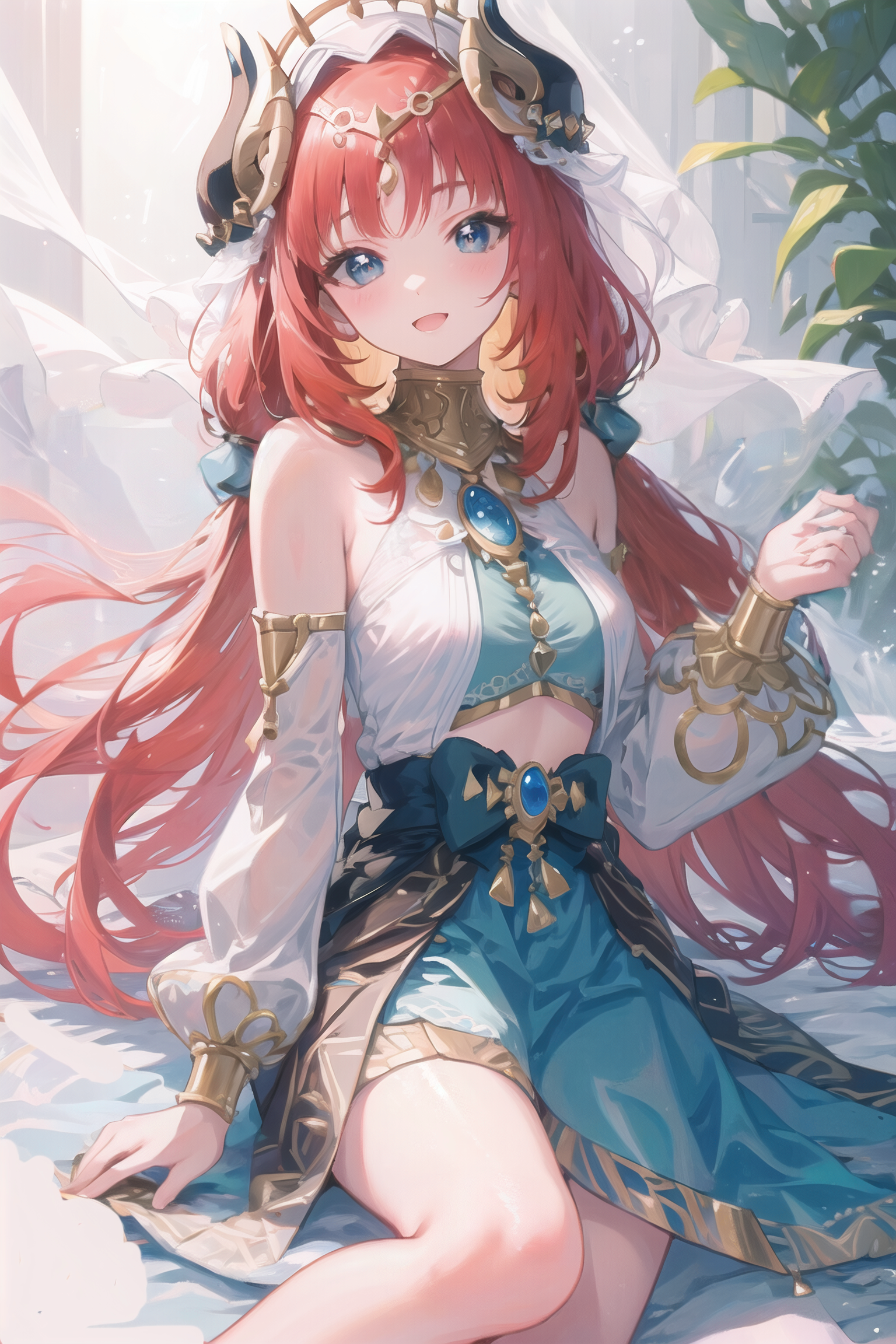 1536x2304  Нилу (воздействие Геншина), сгенерированное Харухиной | Айбуру