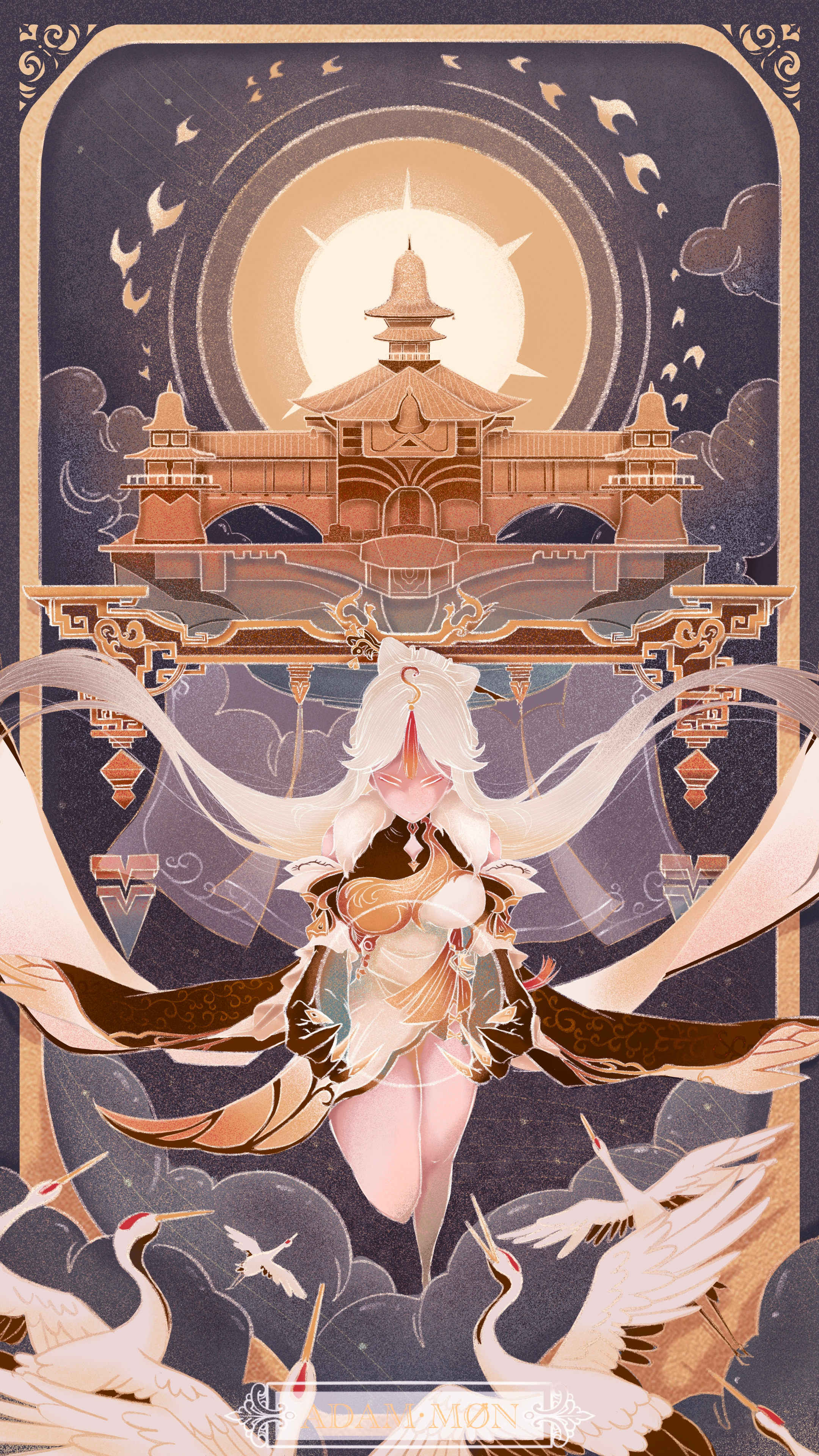 2160x3840  Белые волосы, Ningguang (Genshin Impact), удар Genshin, портретный дисплей | 2160x3840 Обои - Wallhaven.cc