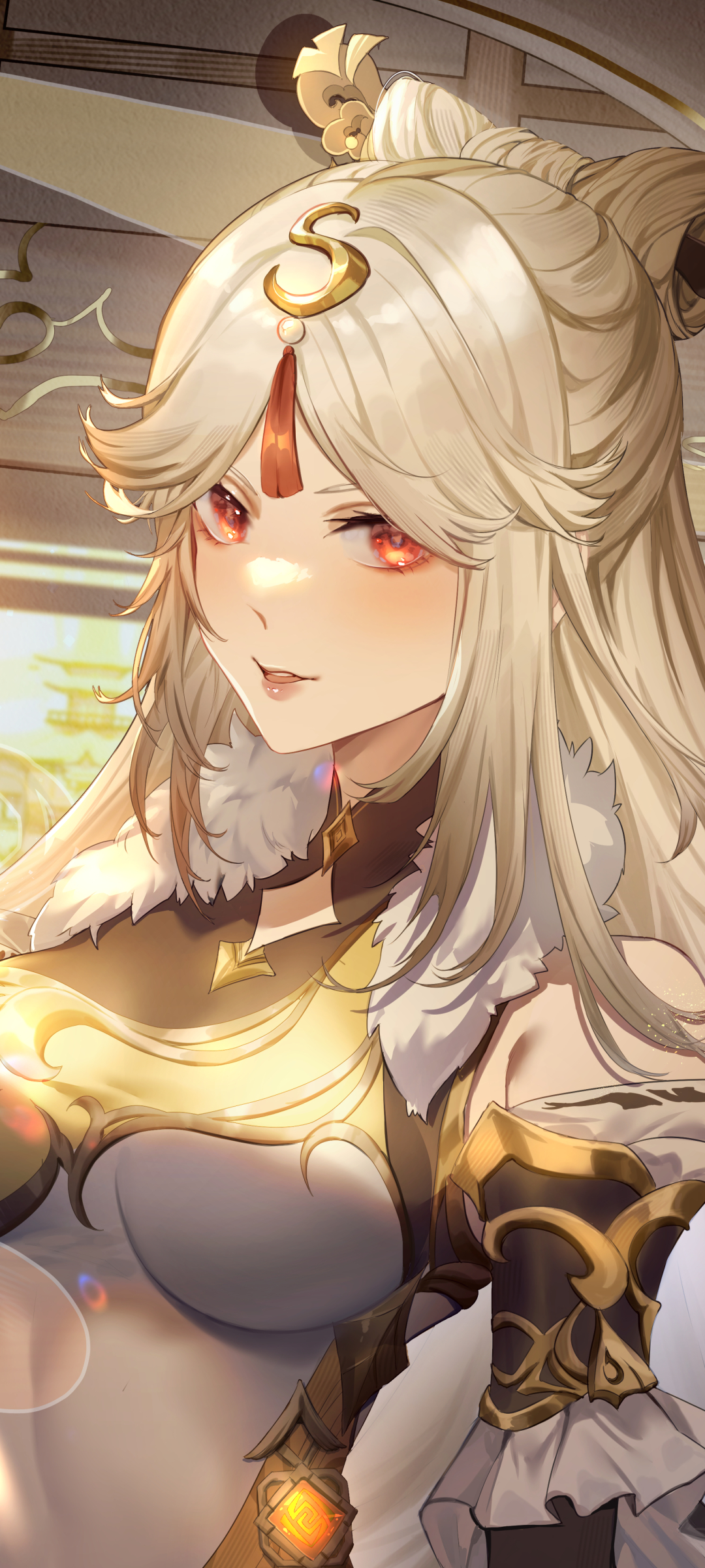 1080x2400  Ningguang - воздействие genshin アレン - мобильная пропасть