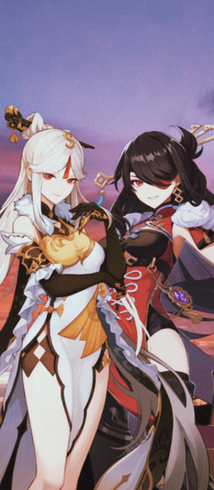 720x1650  Запрос R закрыт !! ✿ - Beidou \ U0026 Ningguang Candlelight + Dawn Themed ...