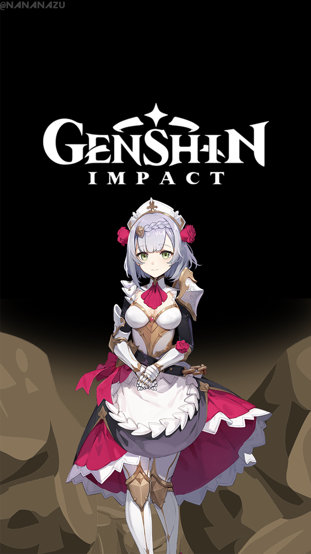 1080x1920  Genshin Impact Noelle обои Android | Обои для Android, удар, обои