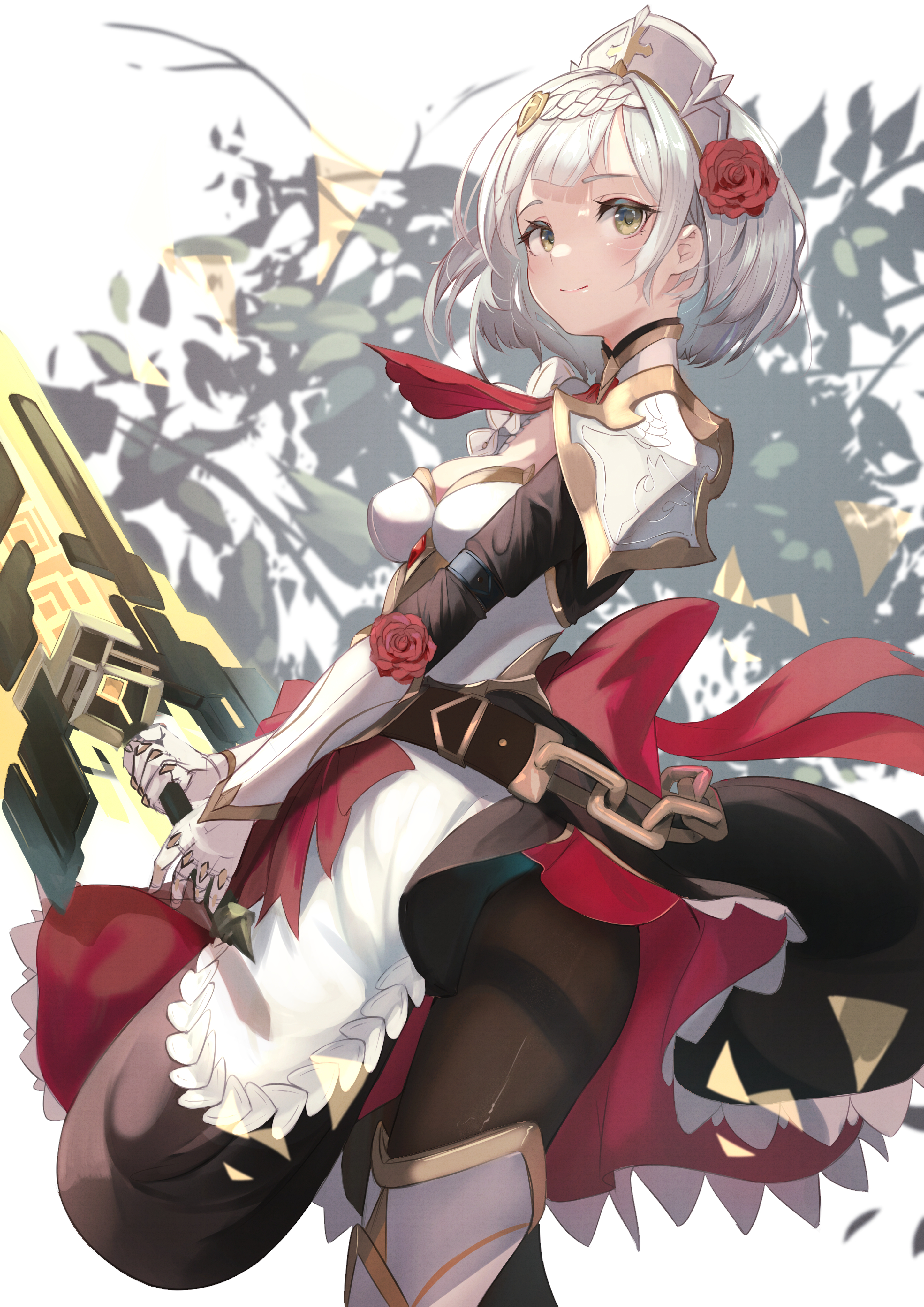 2894x4093  Lumo 1121 Genshin Impact Noelle (Genshin Excter) Armor Countyhose Subk Lift Sword | #725910 | yande.re