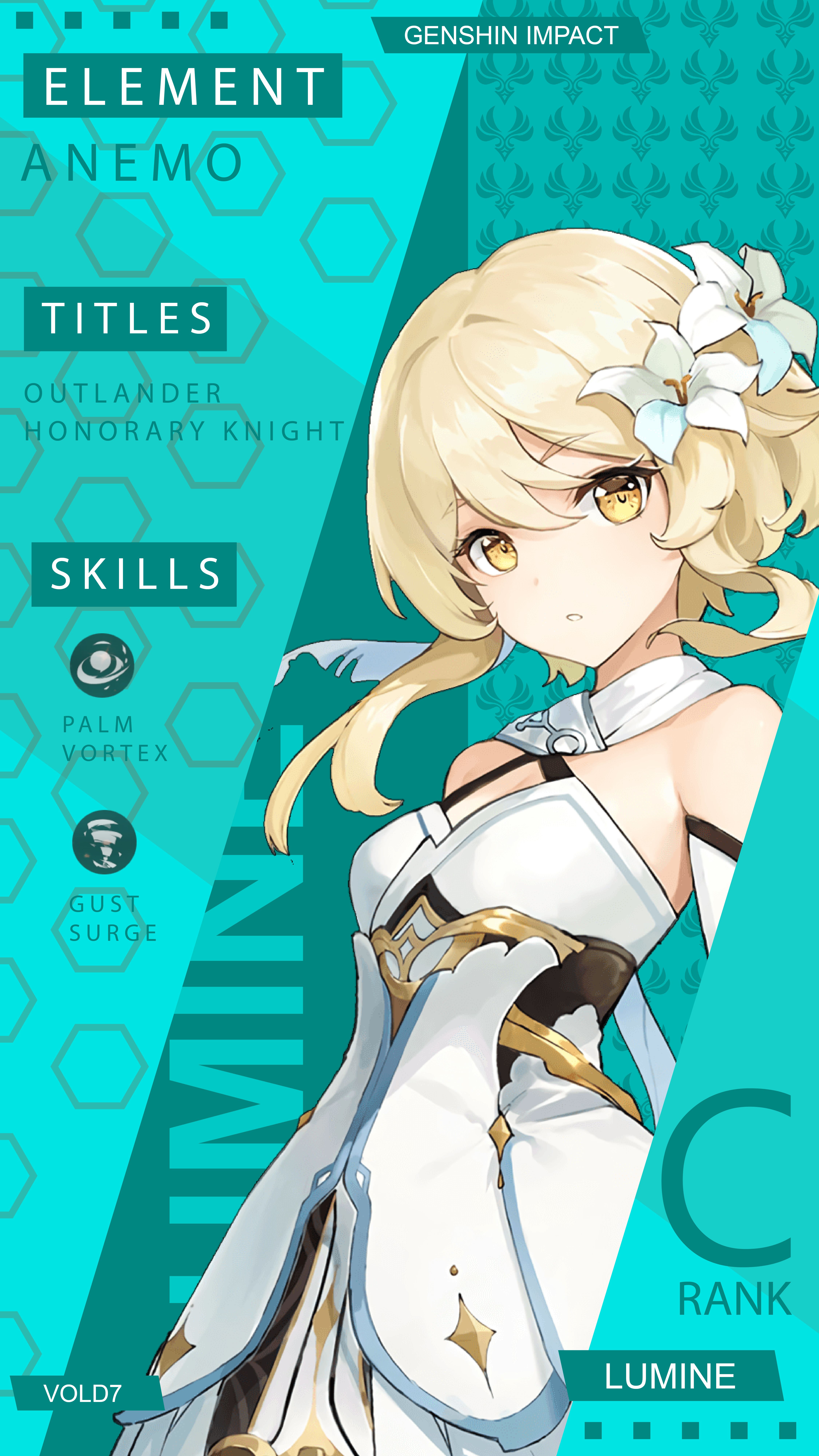 4501x8001  Genshin Impact Lumine-anemo [Traveler] обои Android | Обои для путешественника, удар, обои