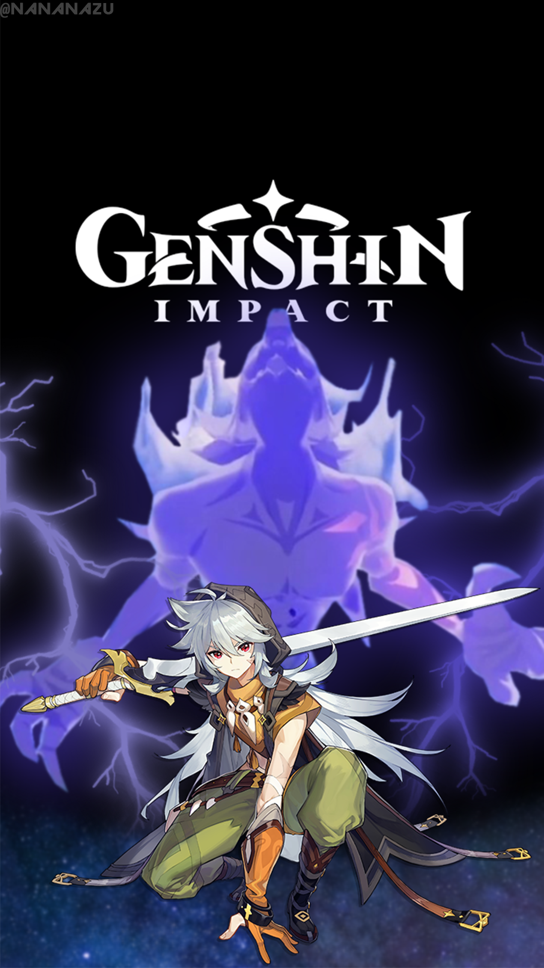 1080x1920  Genshin Impact Razor обои Android | Удары, обои для Android, аниме обои