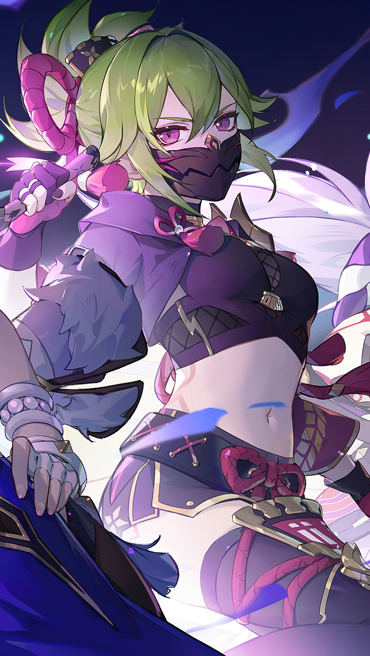 1220x2160  Обои Kuki Shinobu - пещера обоев