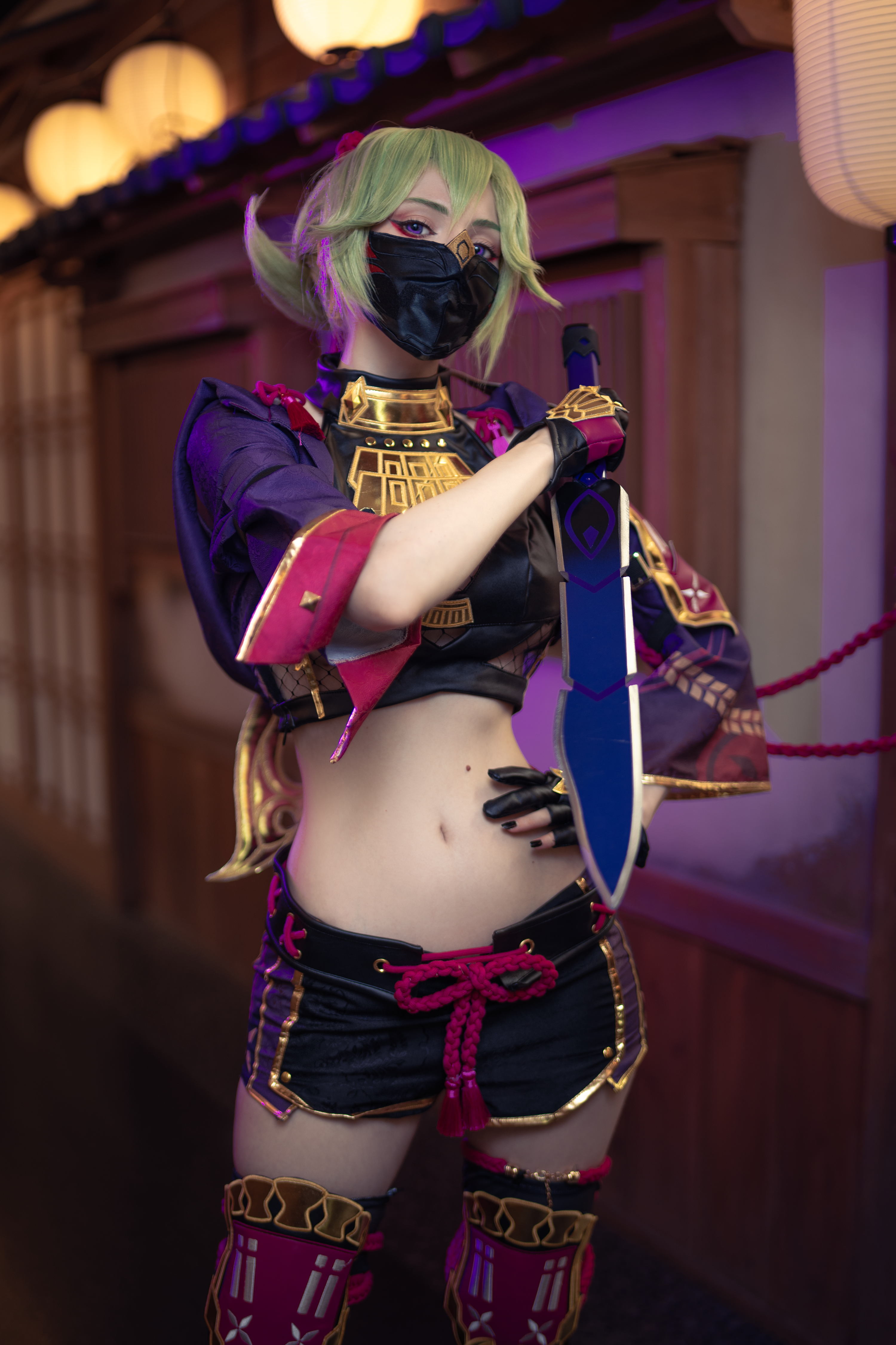 3000x4501  Peachmilky Women Model Cosplay Kuki Shinobu Genshin Impact Genshin Impact Video Gam