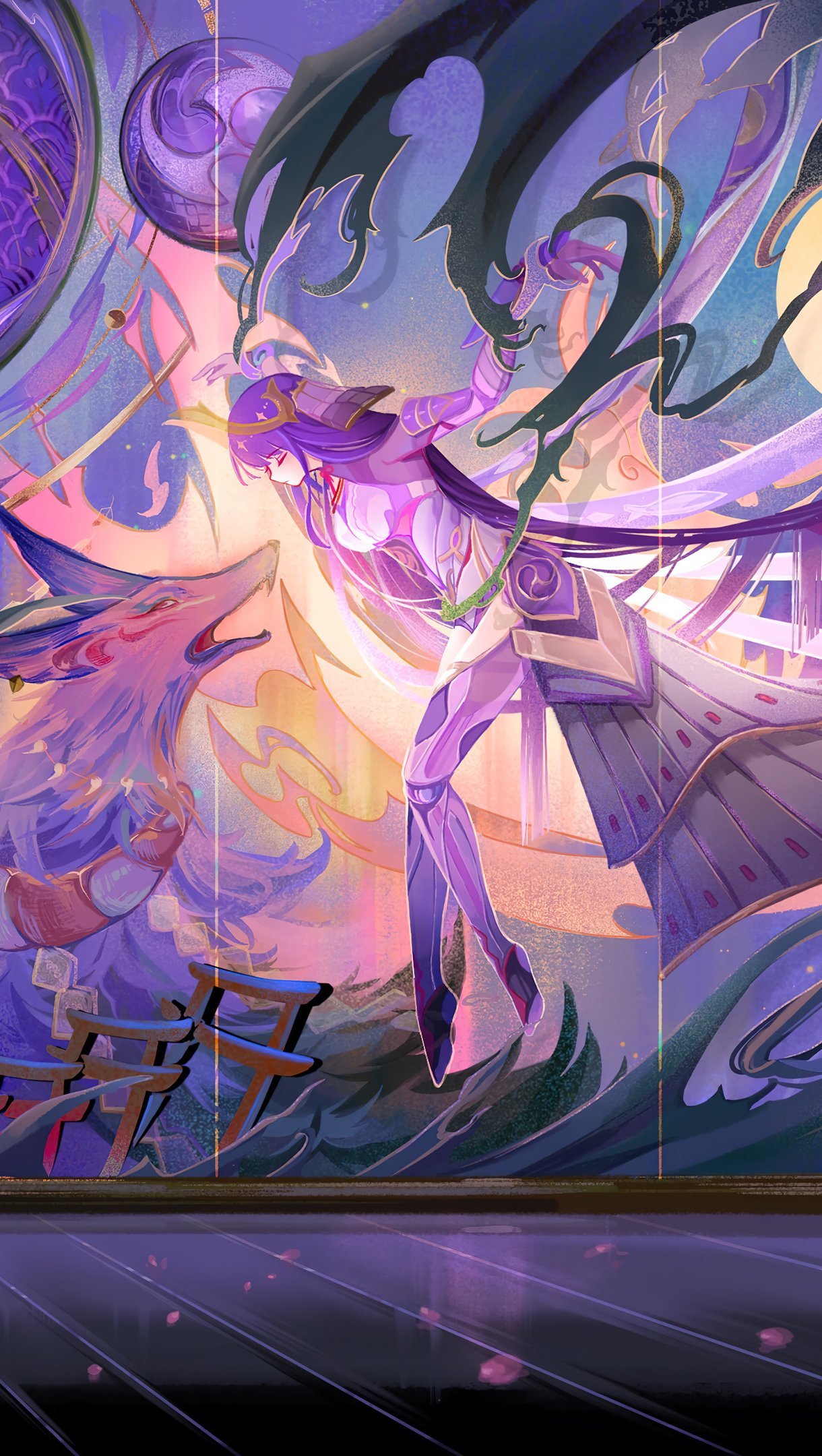 1220x2160  Genshin Impact Wanderer Scaramouche Raiden Shogun обои 4K Ultra HD ID: 11236