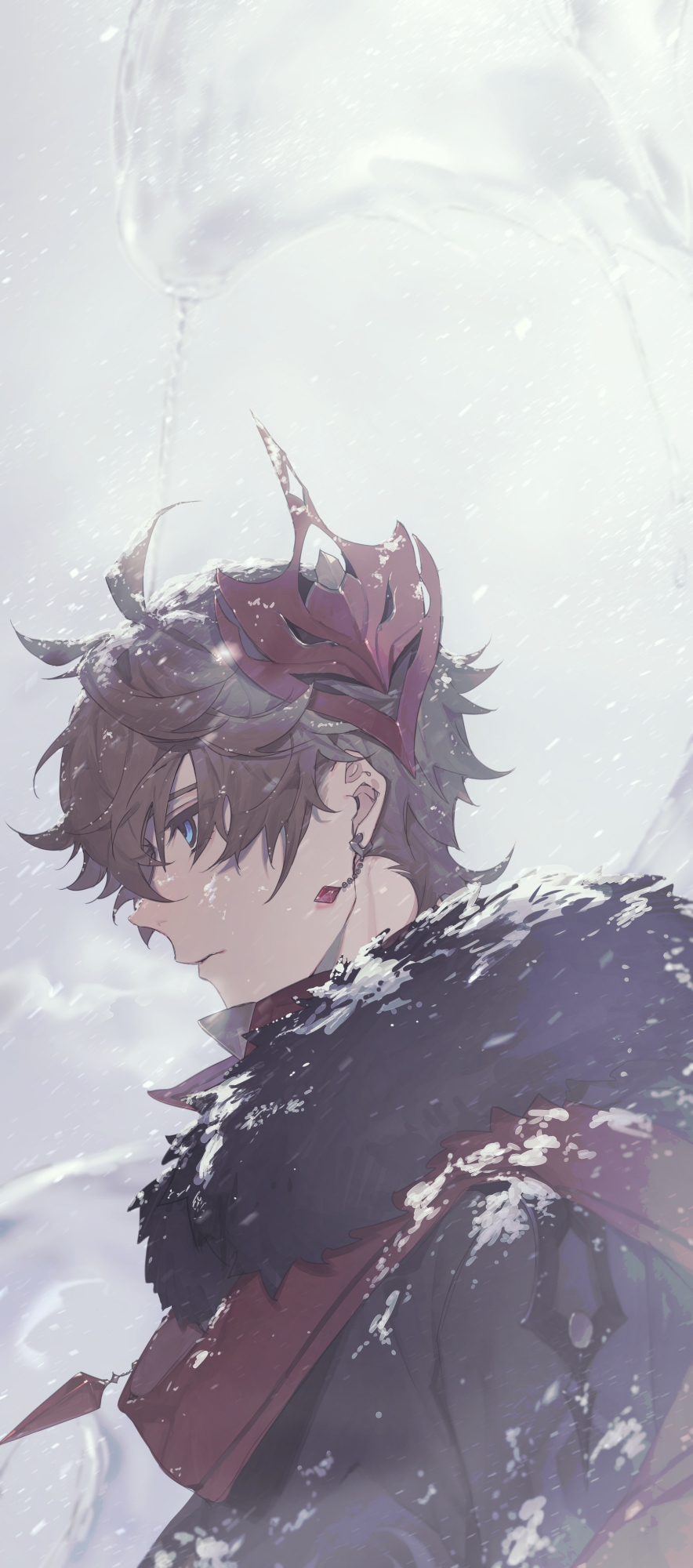 884x2000  Обои: Tartaglia Genshin Empact, Genshin Empact, Vertical, Anime Boys, Snow, Серьга 884x2000 - WMS546 - 2209555 - HD Обои - Wallhere