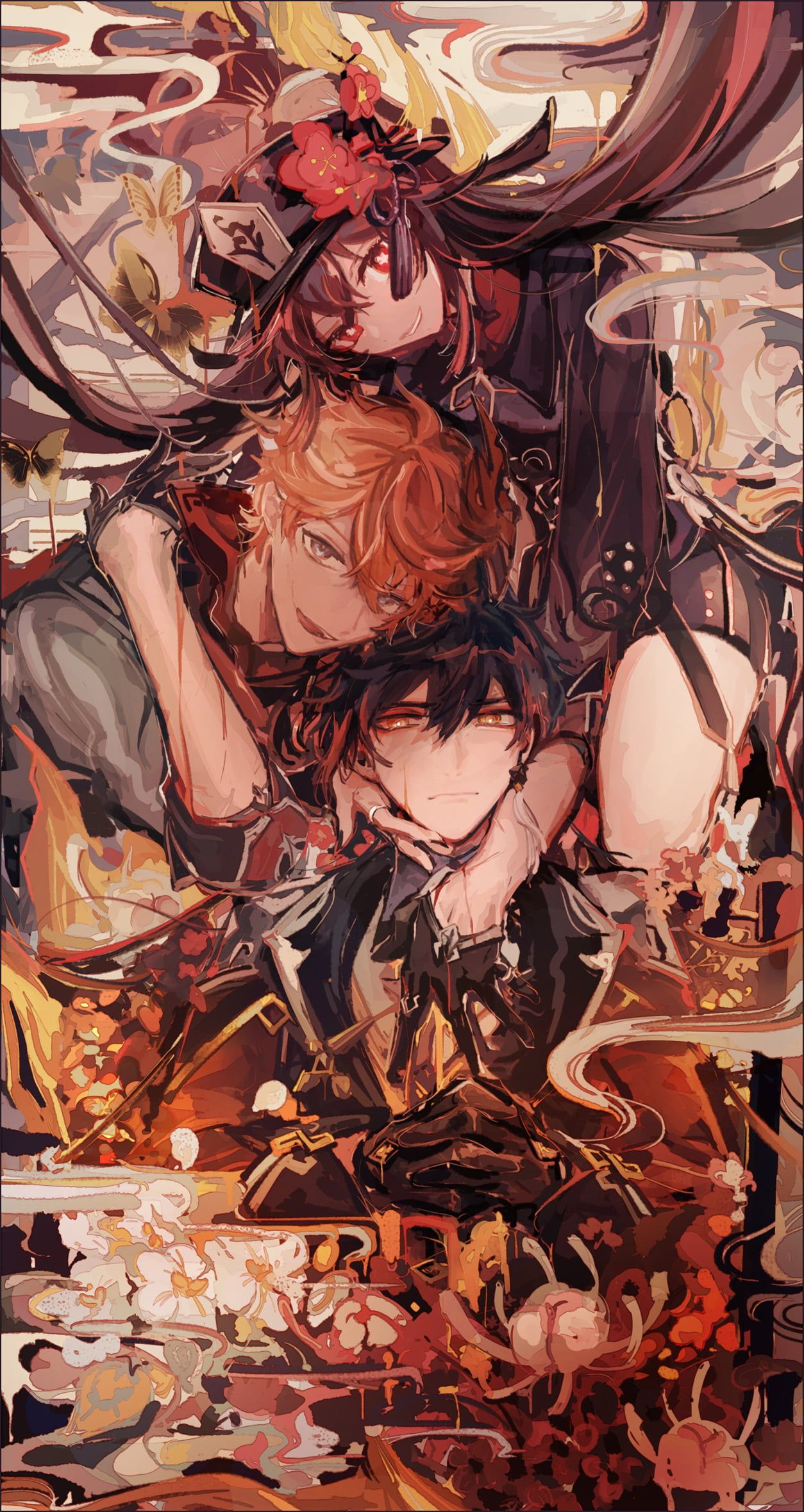 1254x2360  Genshin Impact Hu Tao (Genshin Empfice) Tartaglia (Genshin Empact) Zhongli (Genshin Empact) #1080p #wallpaper #hdwallpaper #desktop |イラスト, 芸術 アニメ 少女, イラスト まとめ まとめ まとめ