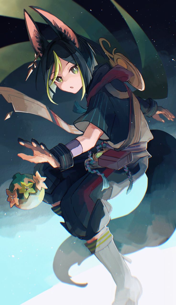 736x1271  Тигнари/Тигнари/Геншин воздействие v 2023 g | Мрака