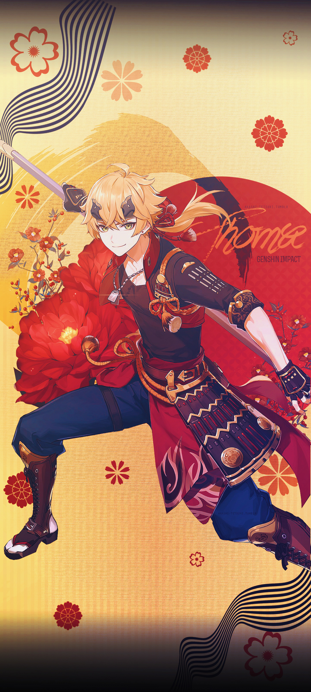 1080x2400  Тецуки - Влияние Геншина || Телефон обои 1080 x 2400 ...