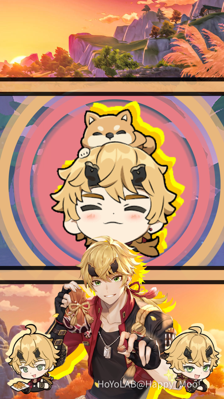 720x1280  Я сделал обои Thoma: D Genshin Impact | Хойолаб