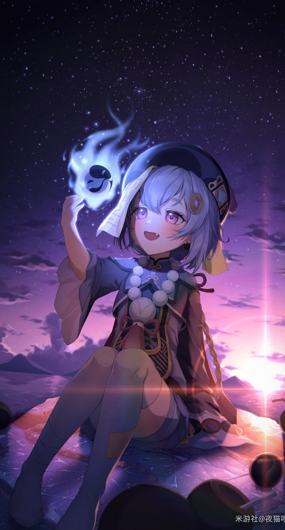 1102x2048  Qiqi Ll Genshin Empact | Аниме, аниме каваи, аниме -искусство