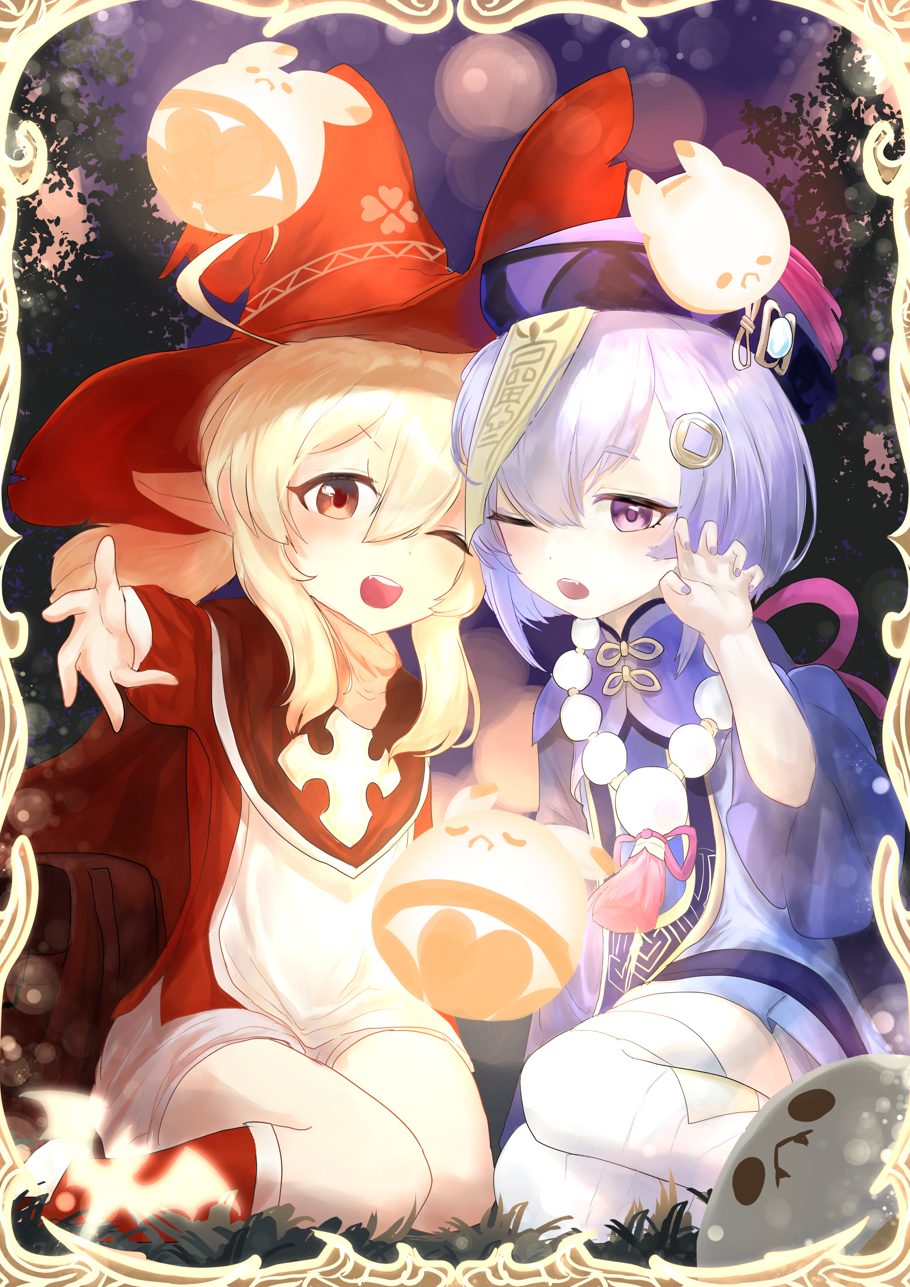 2894x4093  Qiqi Klee Genshin Impact Wallpapers - пещера обоев