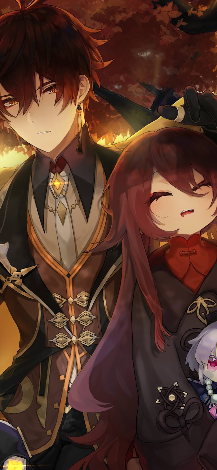 739x1600  Genshin Impact Phone обои, Hu Tao, Zhongli - HD Mobile Walls