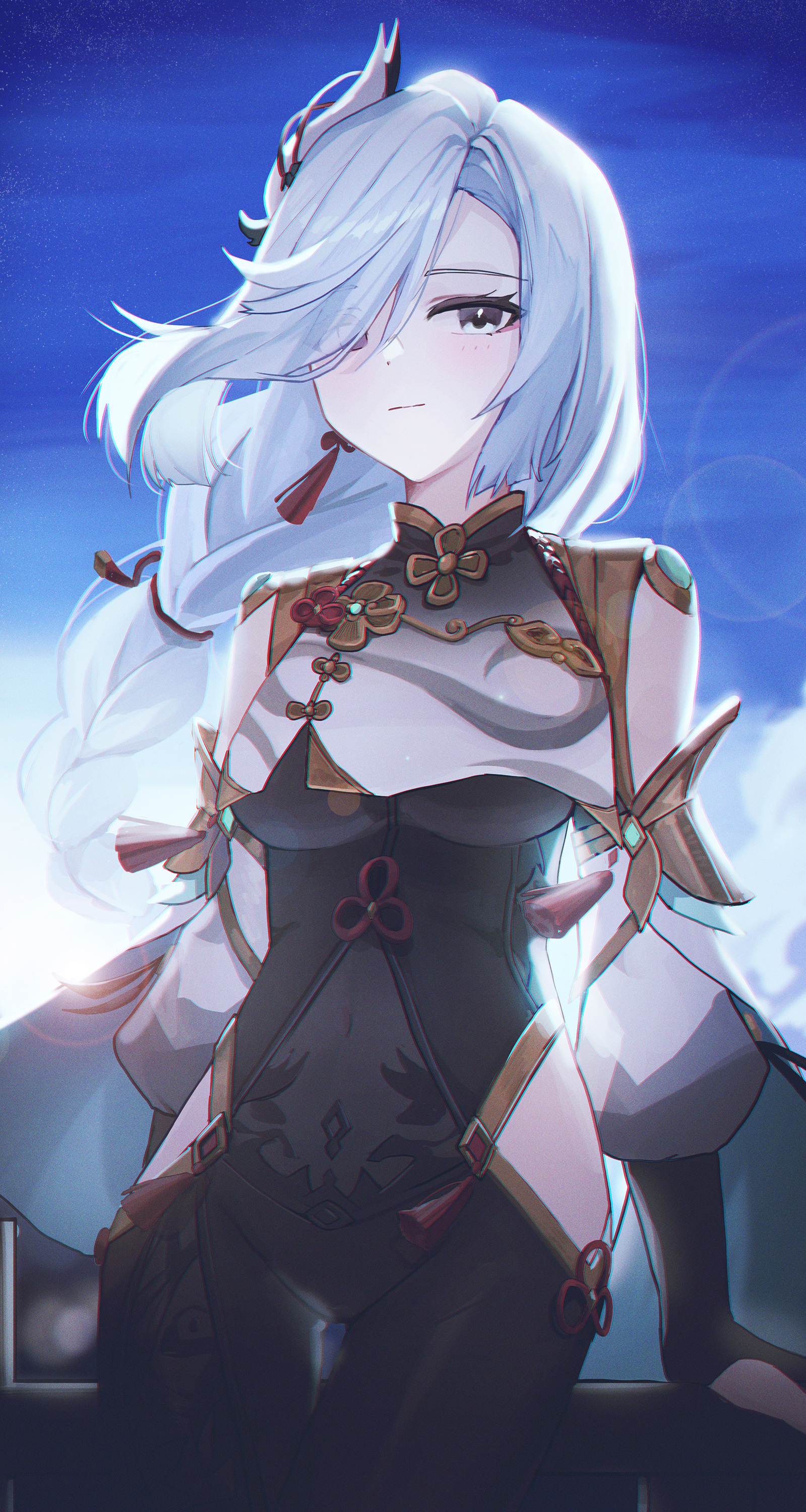 1599x3000  Shenhe Genshin Impact Wallpapers - пещера обоев