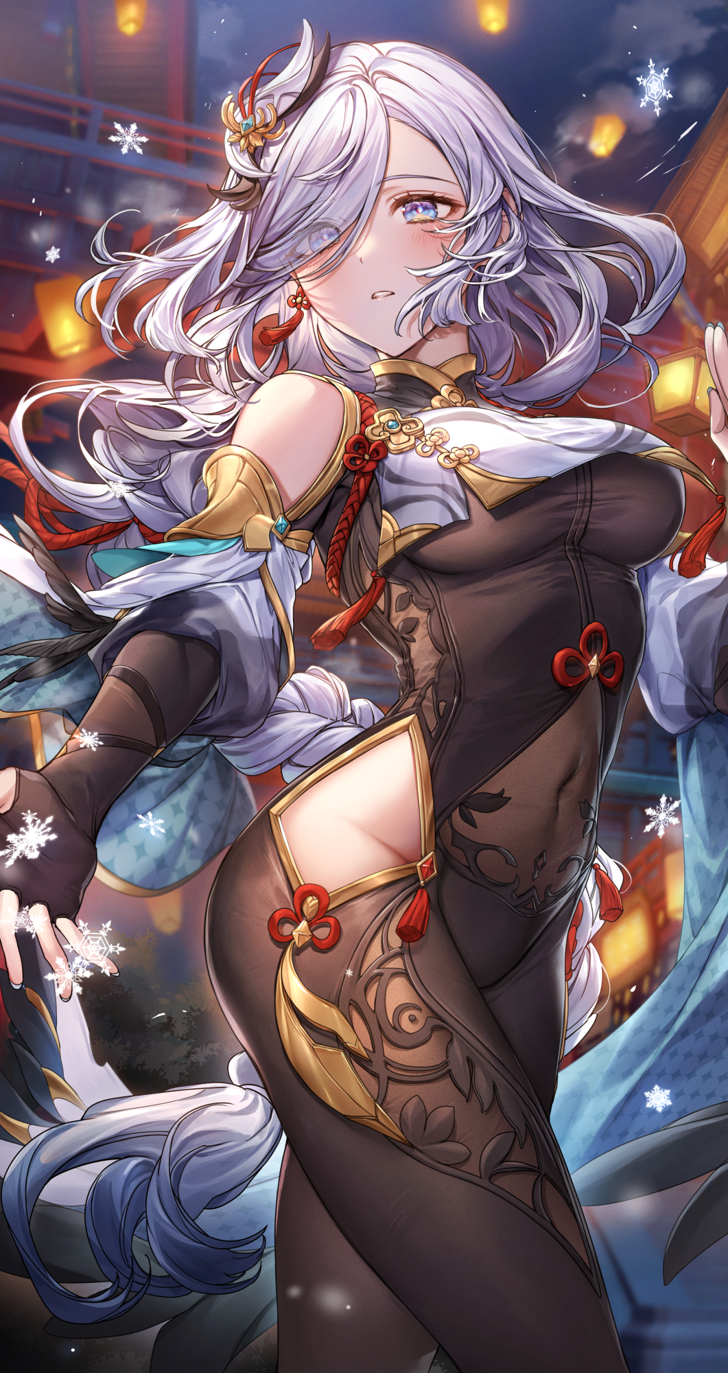 1061x2000  Shenhe - Genshin Impact - Zerochan Anime Image Board Mobile