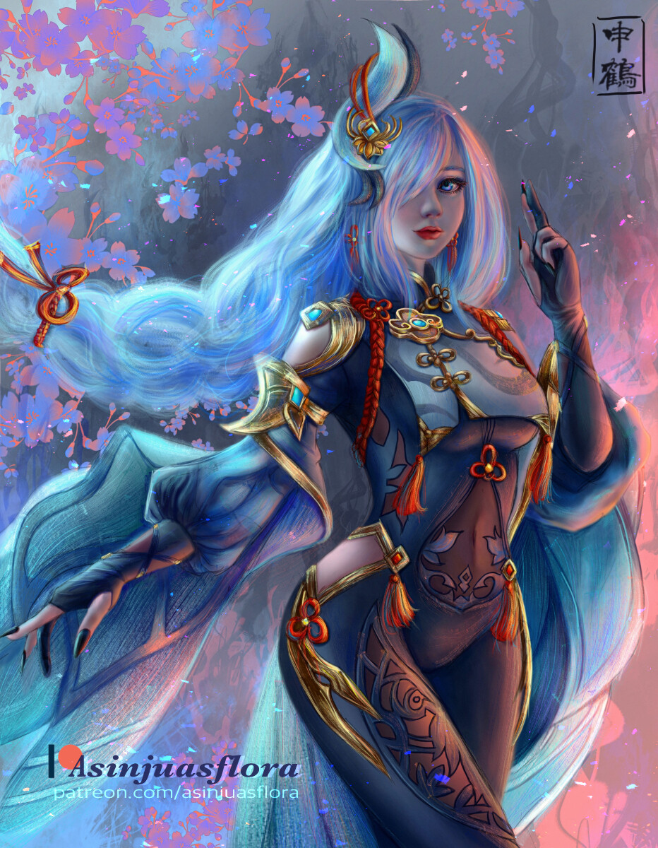 932x1200  ArtStation-Шенхе-Геншин воздействие (（-原神)