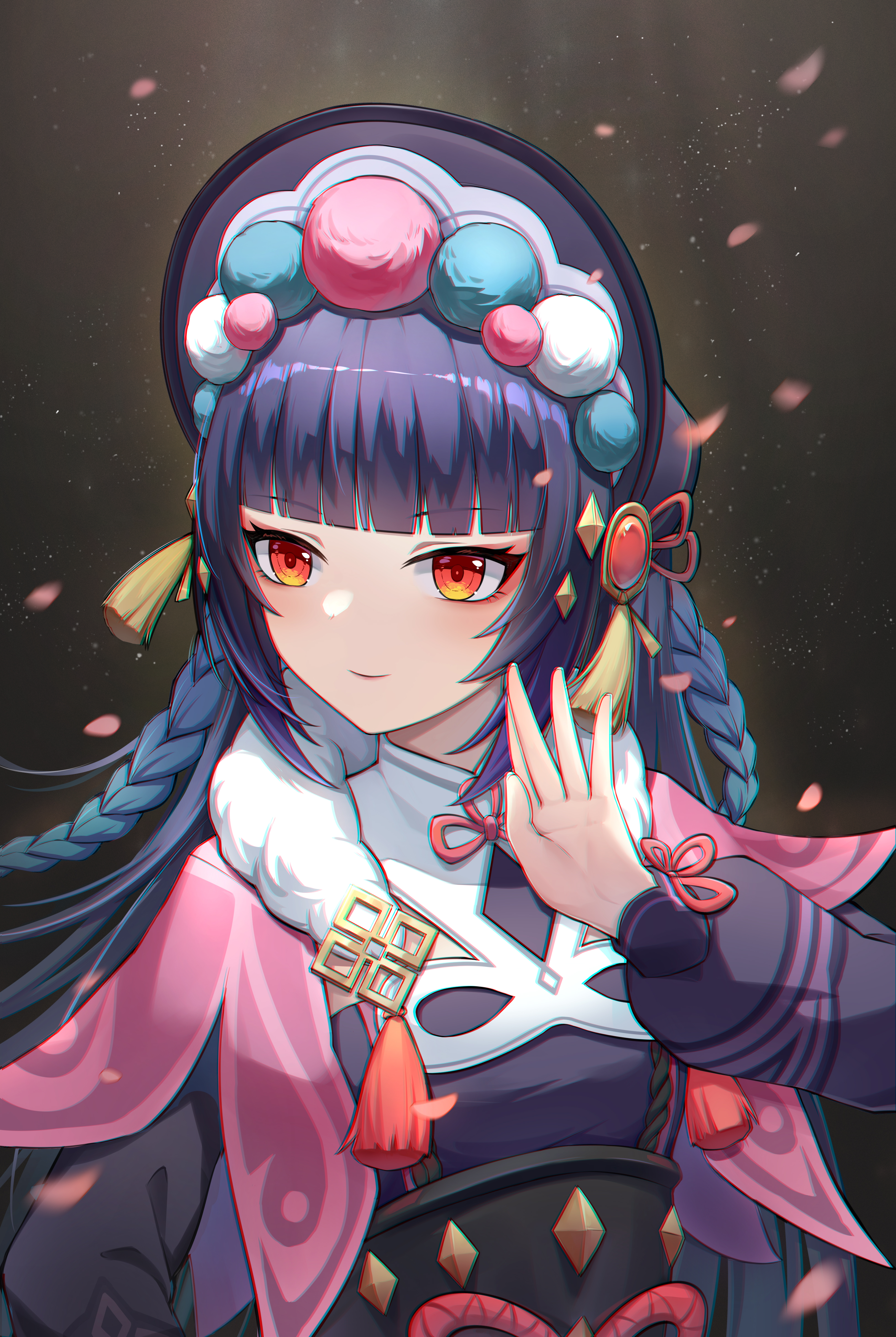 3249x4847  Юн Джин Геншин Увлажнения Обои - пещера обоев