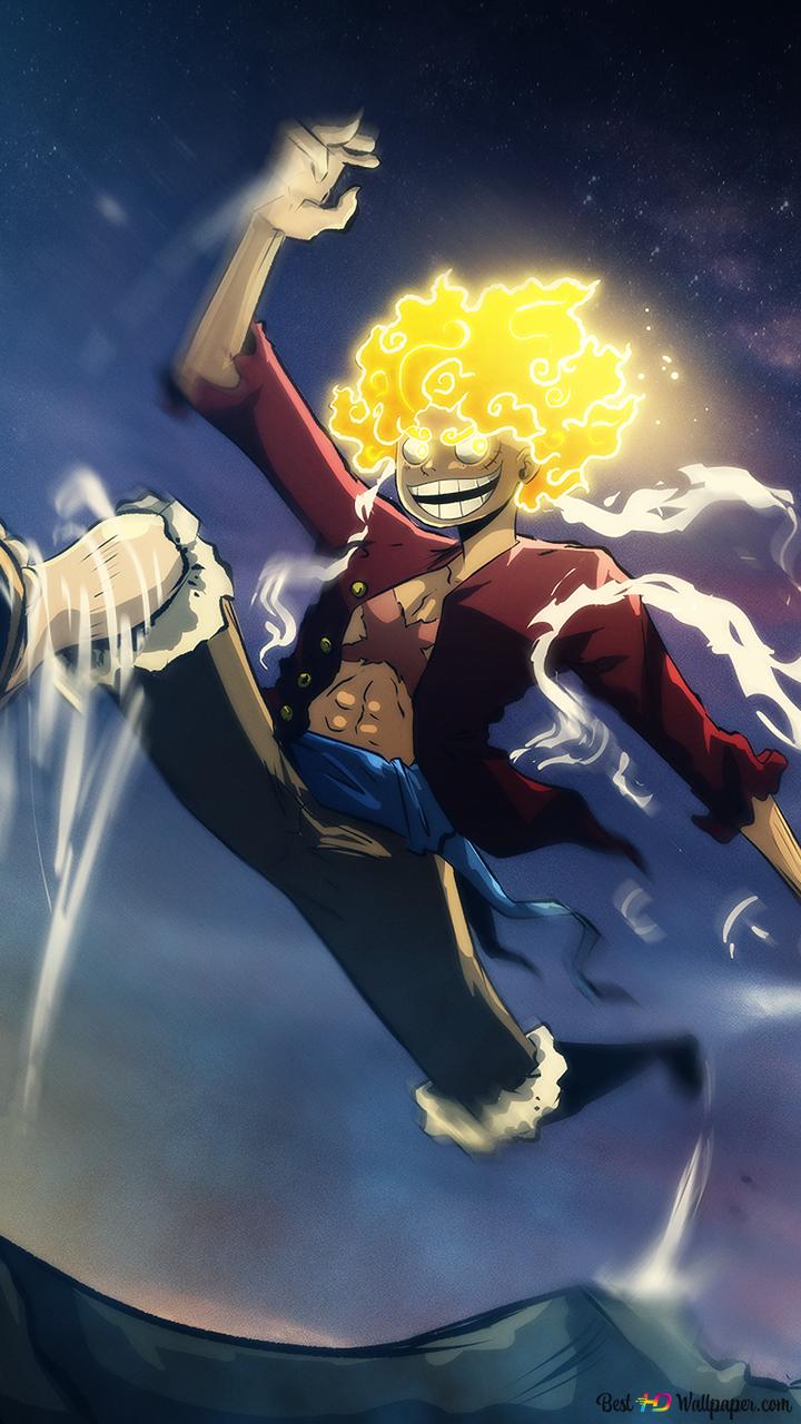 720x1280  One Piece - Monkey D. Luffy Gear 5 HD Скачать обои