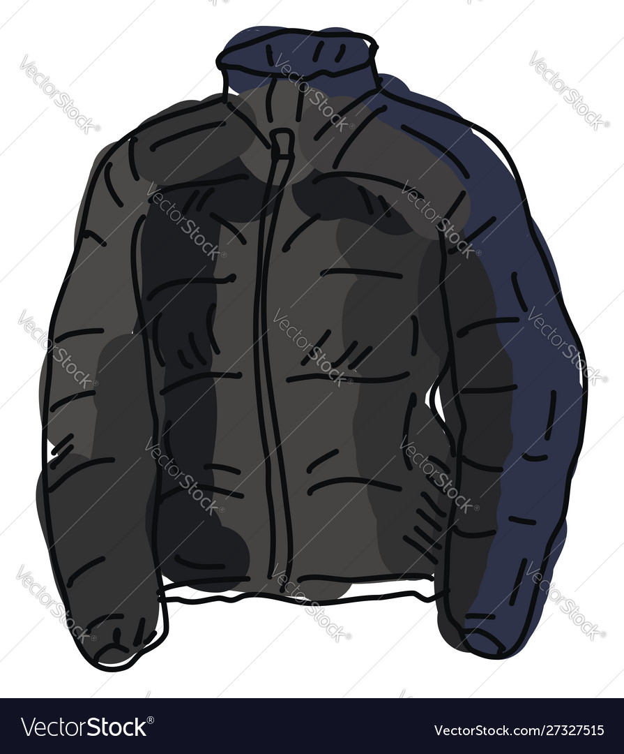 895x1080  Черная куртка на белом фоне.