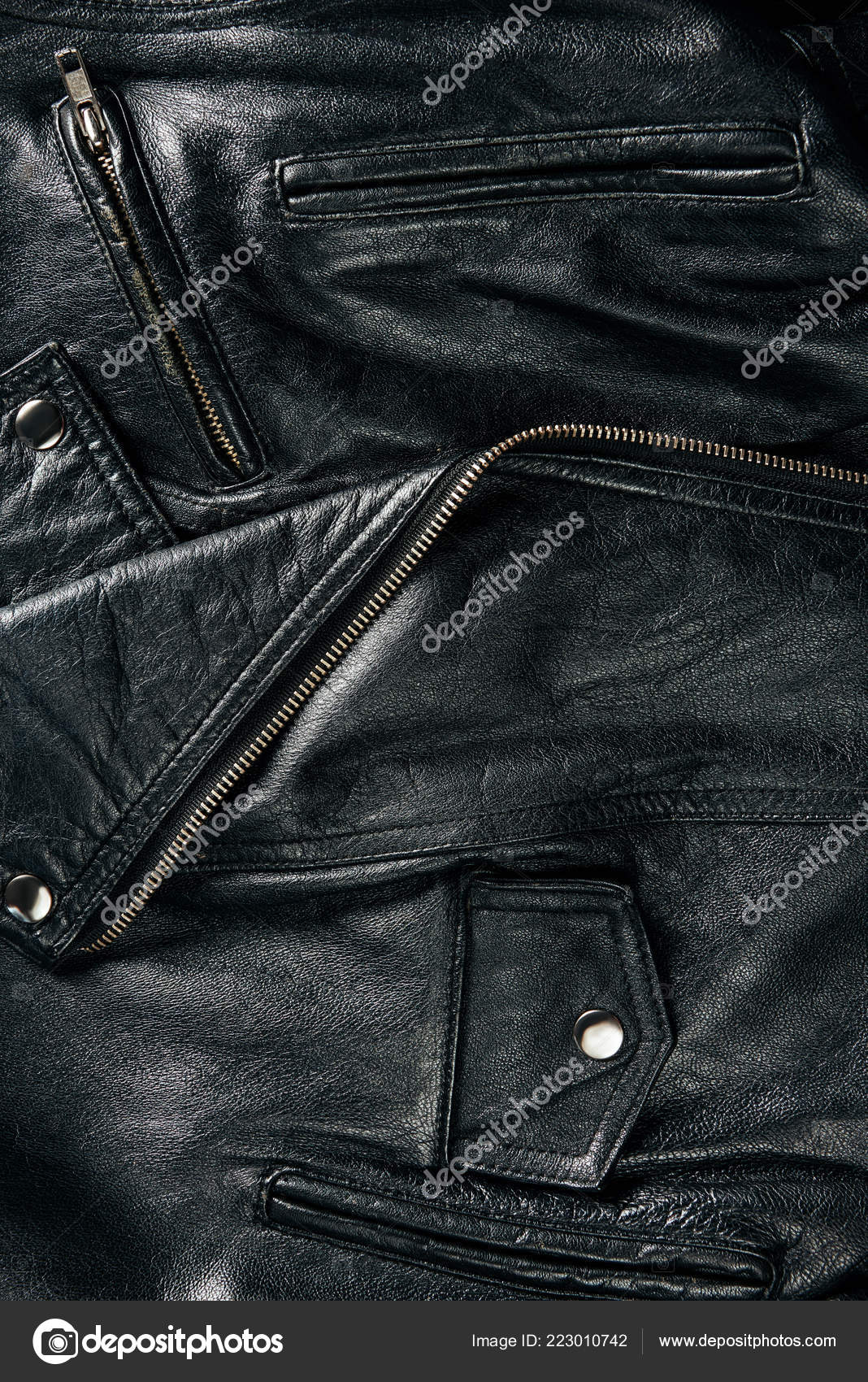 1068x1700  Полная рама черная кожаная куртка фон Stock Photo от © Katenovikova 223010742