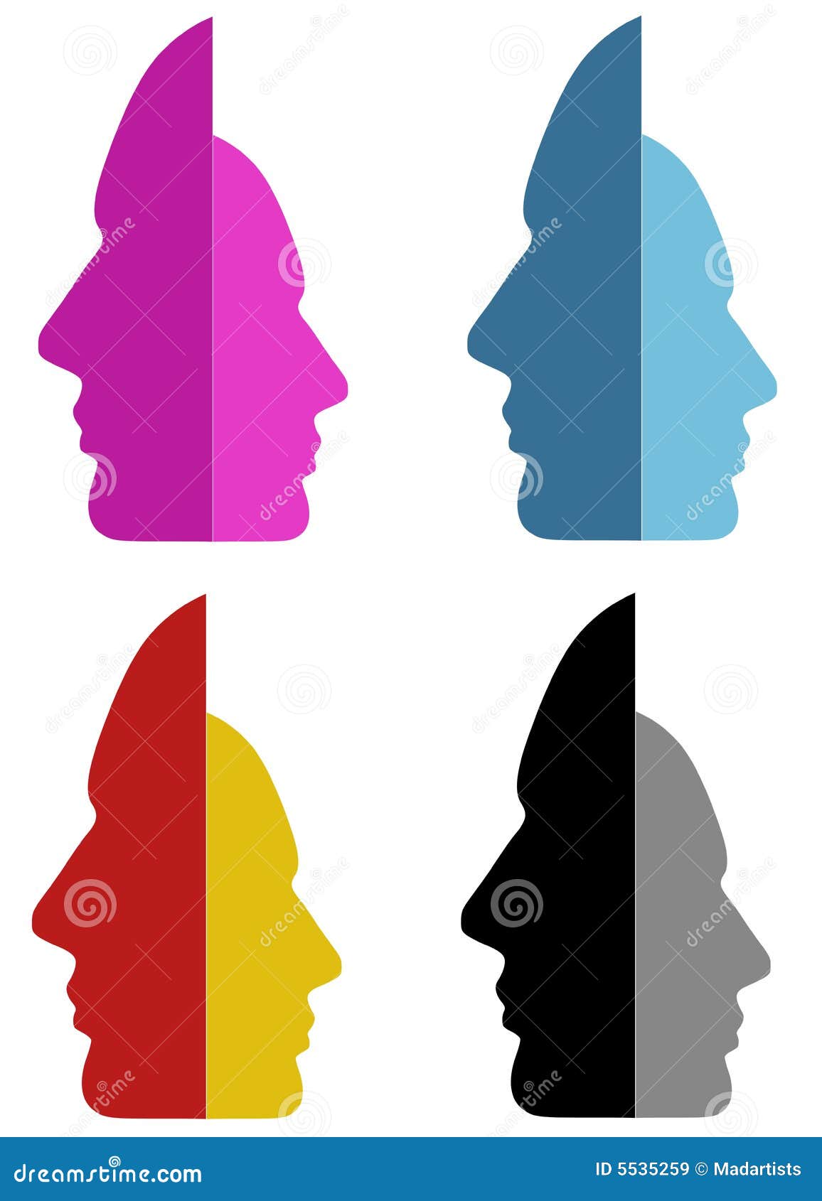 1156x1690  Иллюстрации разделения личности иллюстрации - 756 Сплит -иллюстрация иллюстрации, векторы \ U0026 Clipart - Dreamstime