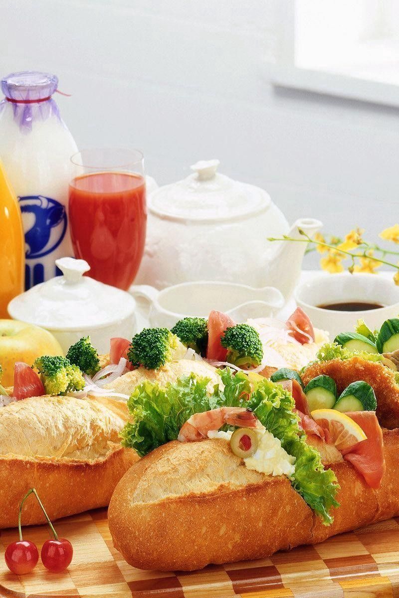 800x1200  Скачать обои 800x1200 длинная буханка, сэндвич, начинка, стол iPhone 4S/4 для Parallax HD фон