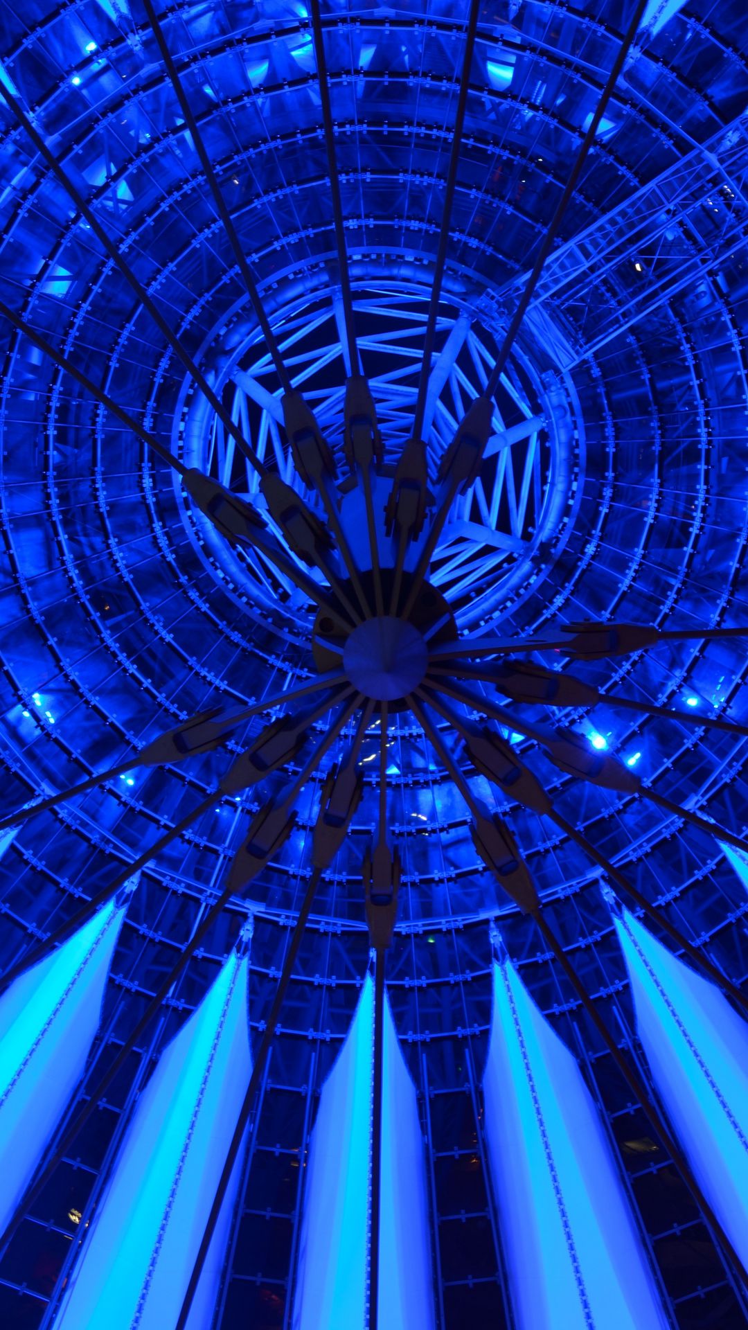 1080x1920  Скачать обои 1080x1920 Архитектура, потолок, купол, симметричный, геометрический, синий Samsung Galaxy S4, S5, Note, Sony Xperia Z, Z1, Z2, Z3, HTC One, Lenovo Vibe HD фон