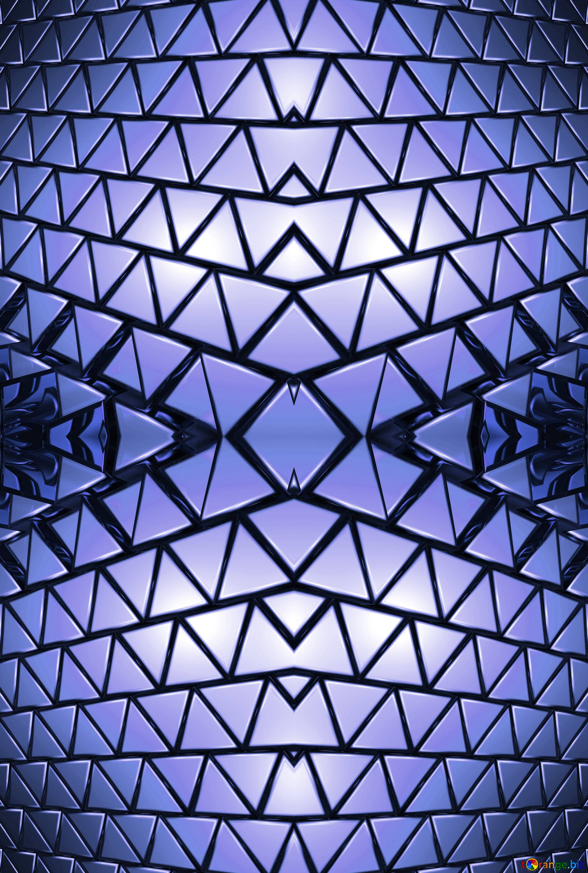 1920x2850  3D -абстрактный геометрический объемный треугольный фон золотой металлический фон синий ... №215141