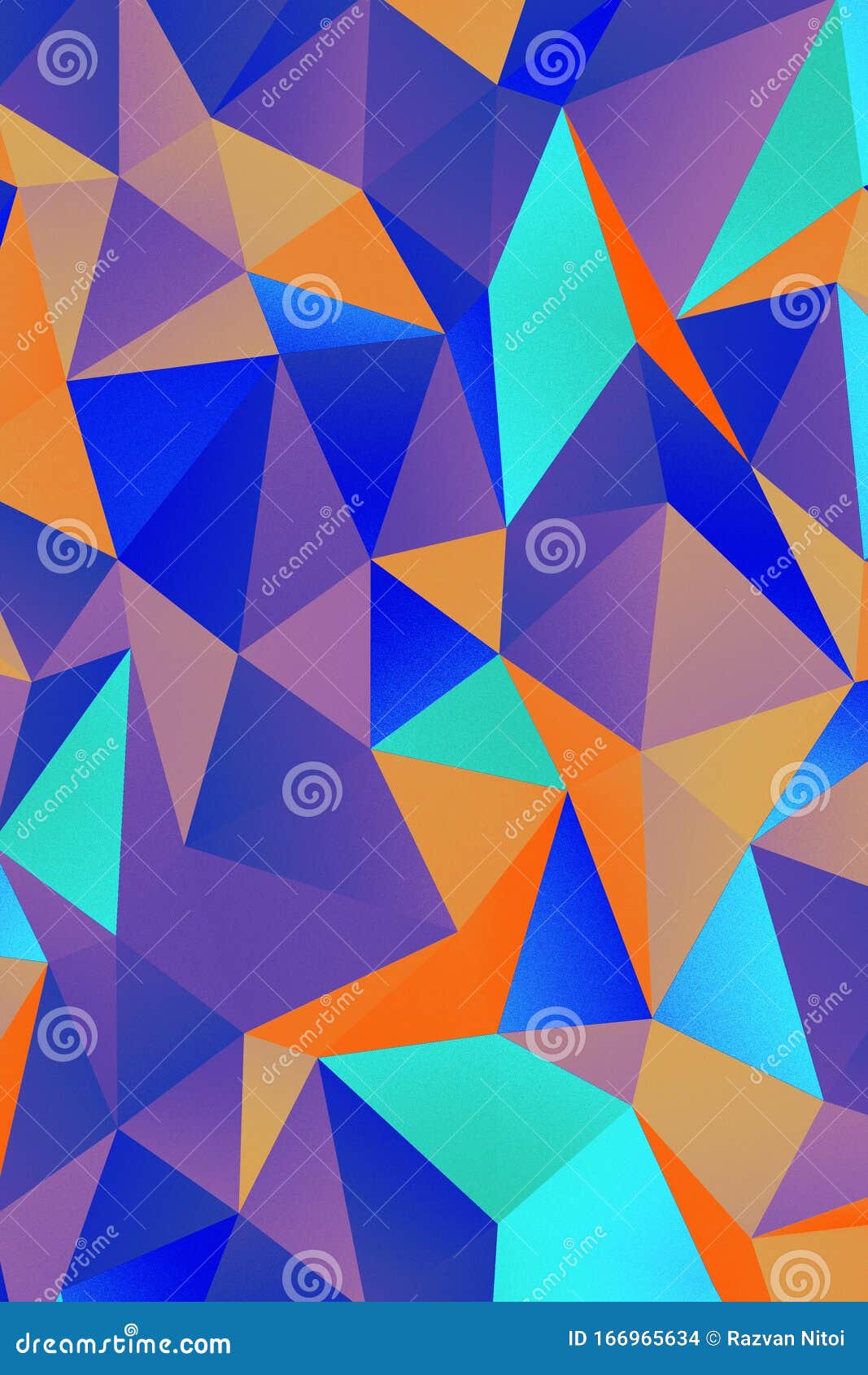 1067x1690  Абстрактное искусство геометрическое фон треугольника разноцветных многоугольников, вертикальная иллюстрация - иллюстрация синего, коллекция: 166965634