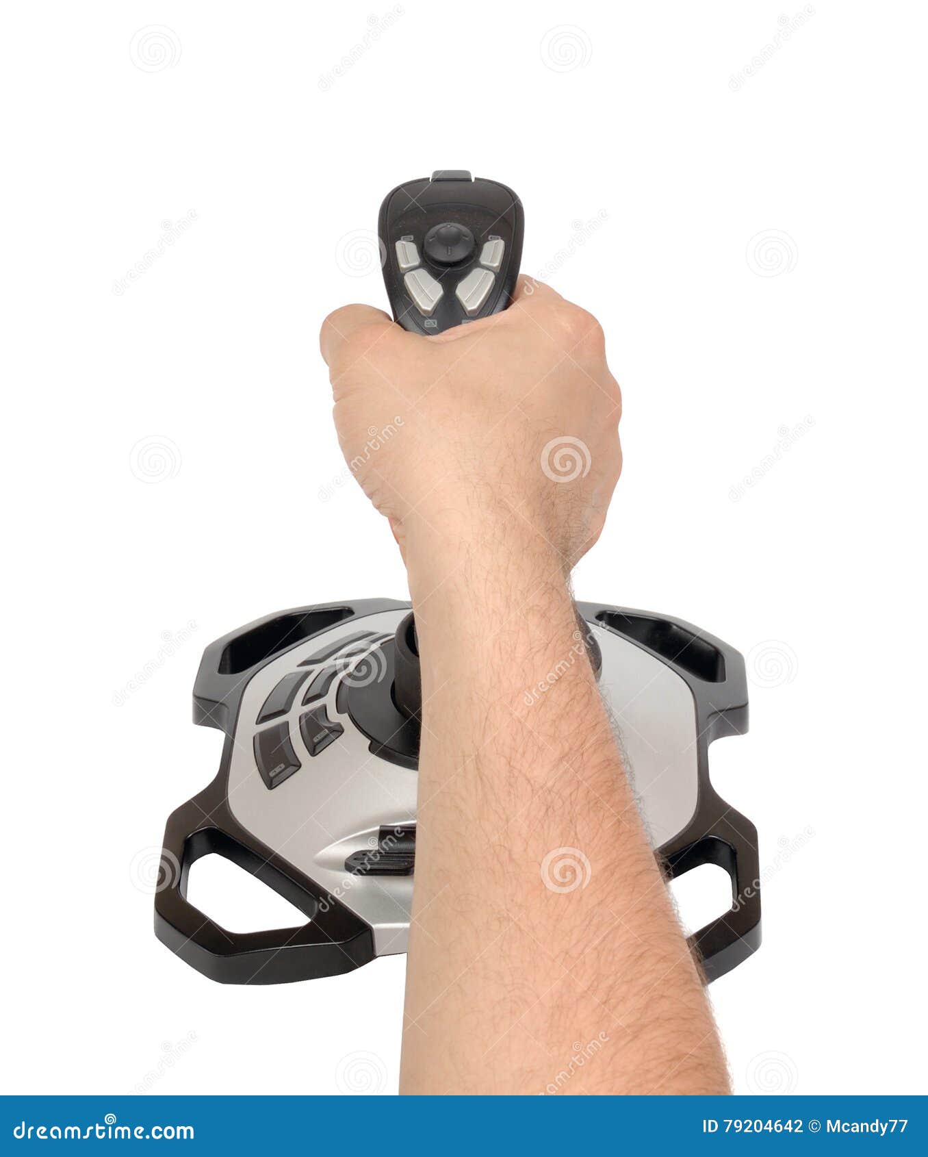 1356x1690  Компьютер джойстик с рукой, изолированной на белом стоковом фото - изображение цифрового оборудования: 79204642