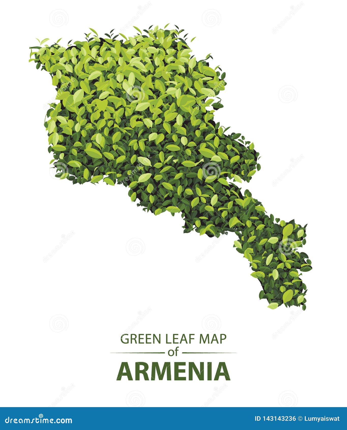 1365x1690  Зеленый листовой карта Армении векторная иллюстрация леса - концепция запаса вектор - иллюстрация изолированной, Армения: 143143236