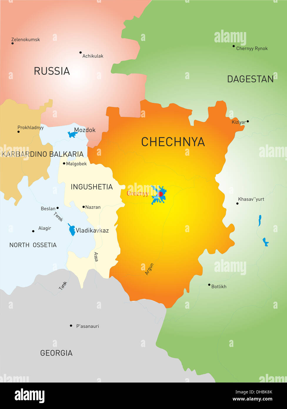 976x1390  Чеченская страна Страна Стоковое фото - Алами