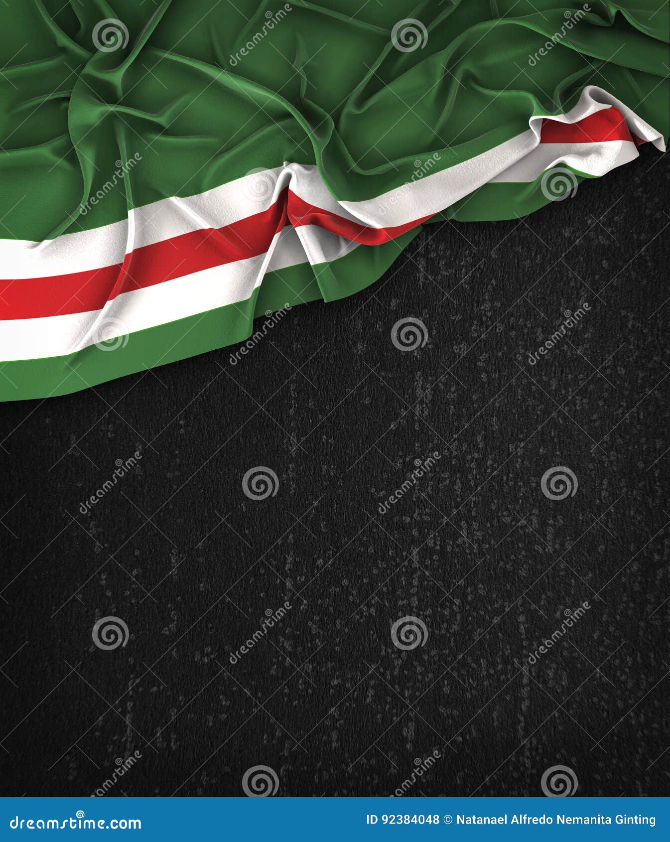 1345x1690  Чеченская Республика Ичкерия Флаг Винтаж на гранжевой черной классной доске с пространством для текста Стоковое фото - Изображение пустого, грязного: 92384048