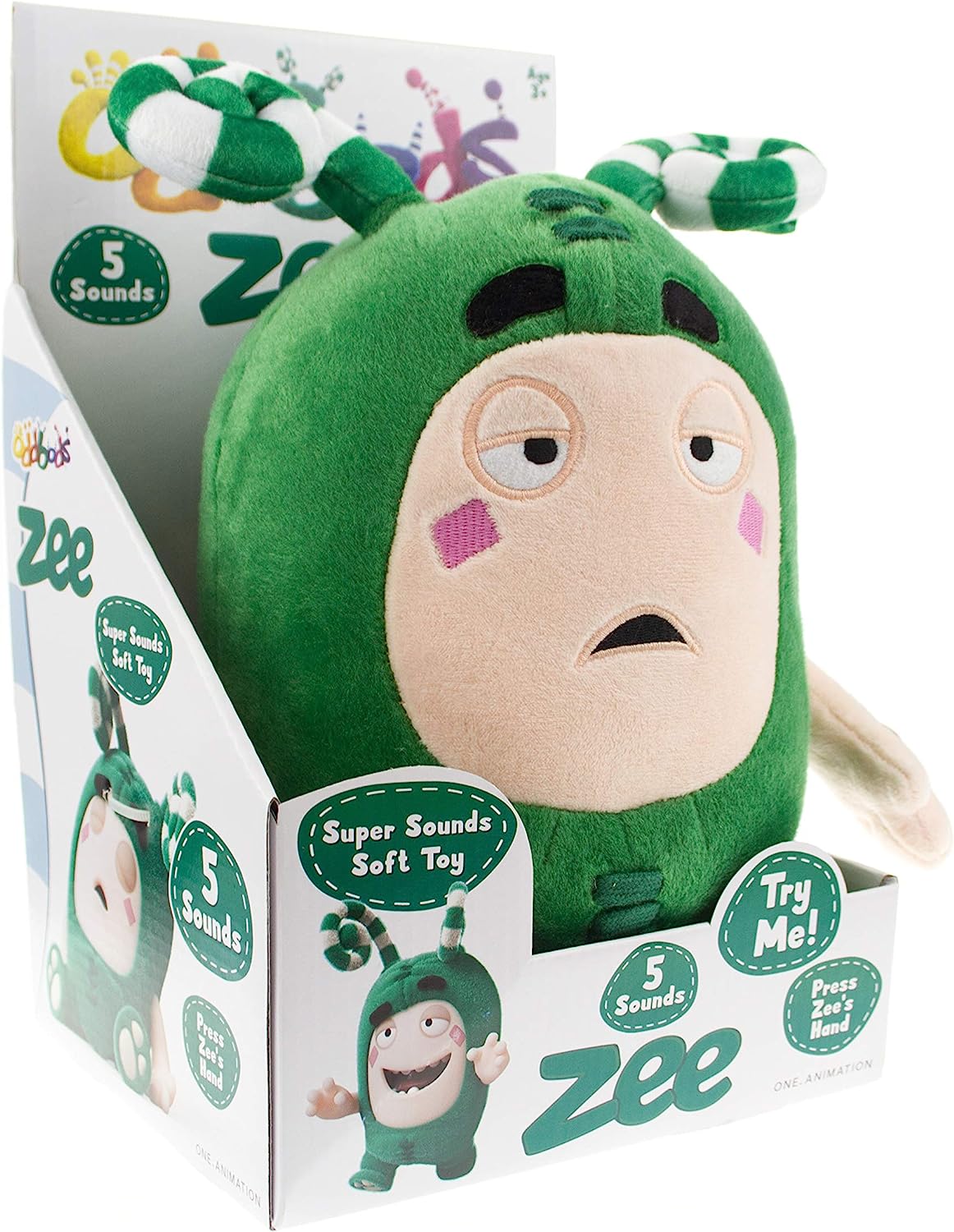 1162x1500  Oddbods Super Sounds Toy, Zee - Interactive Plush | Ubuy Germany