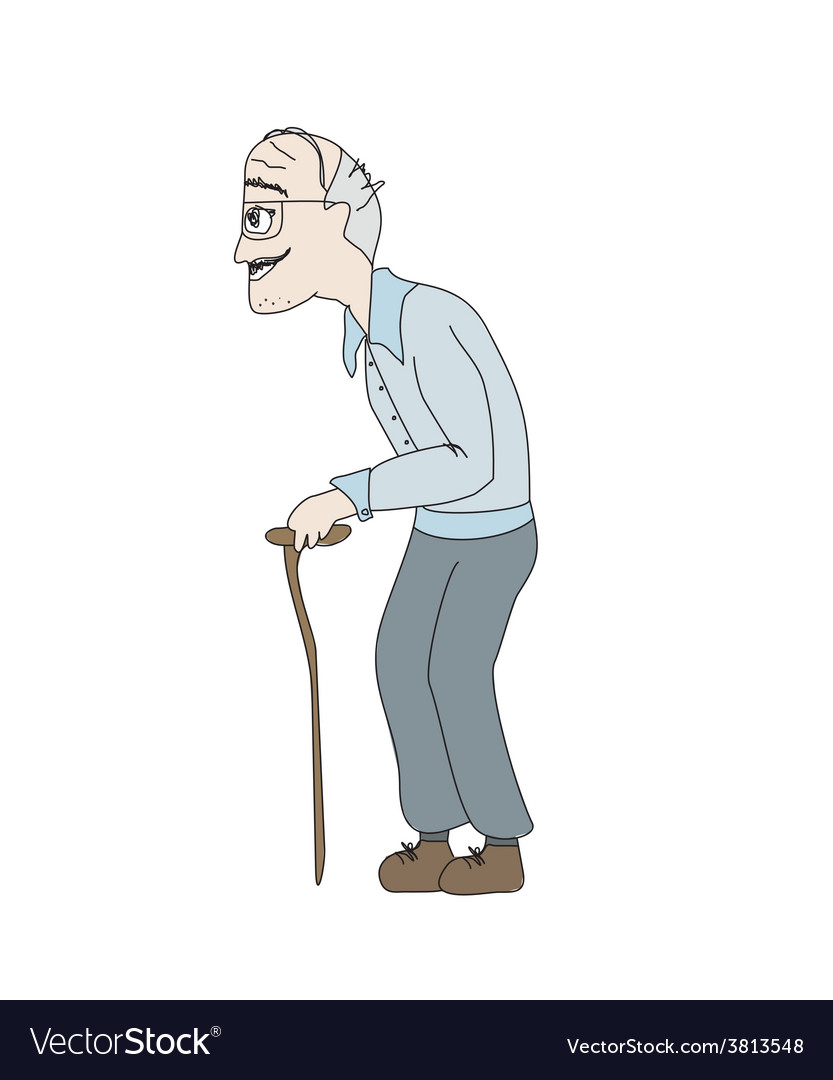 833x1080  Старик на белом фоне.