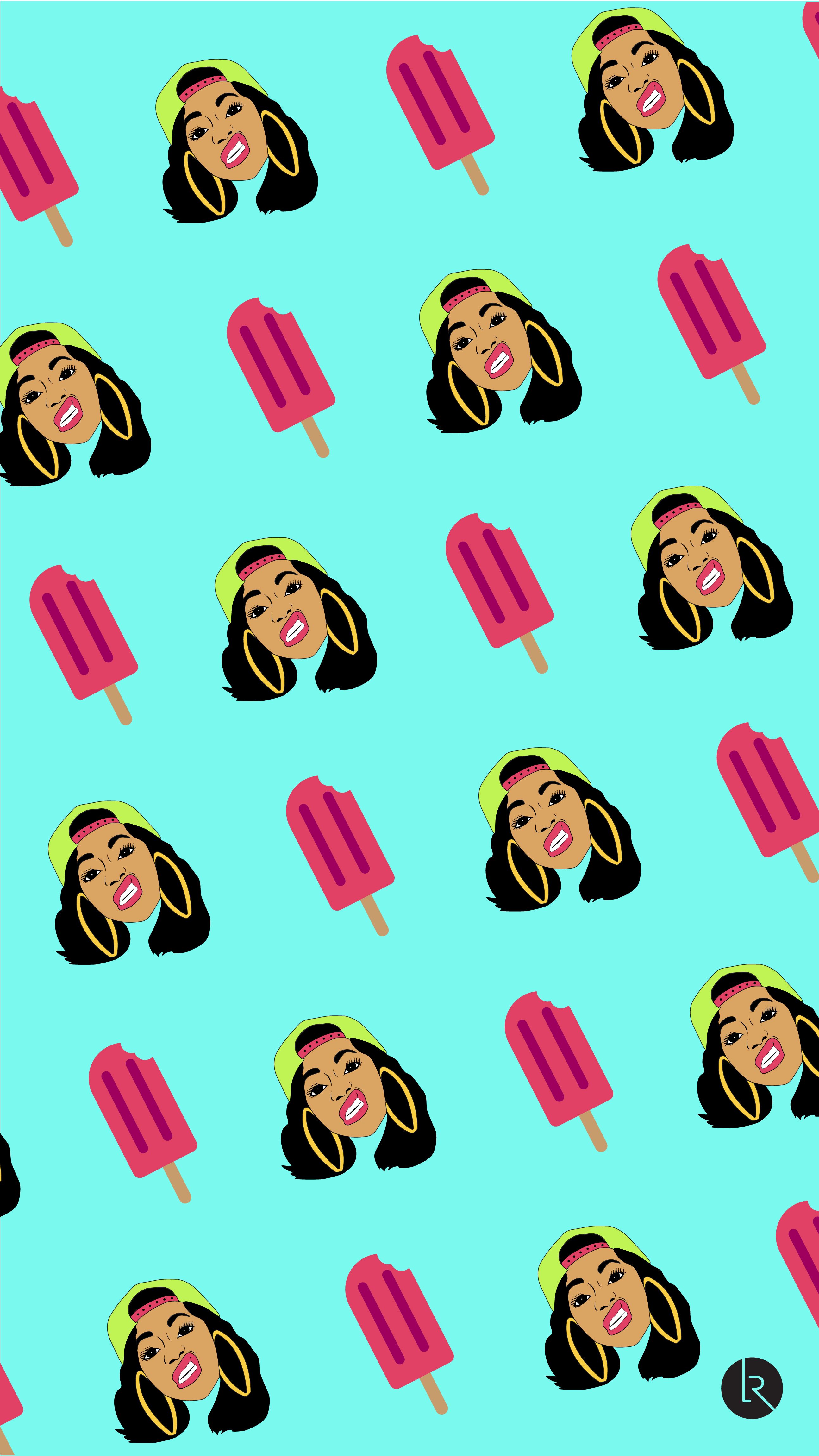 2588x4600  Cardi B iPhone Screen Saver | Обои iphone мило Девушка iphone обои Iphone wallpaper