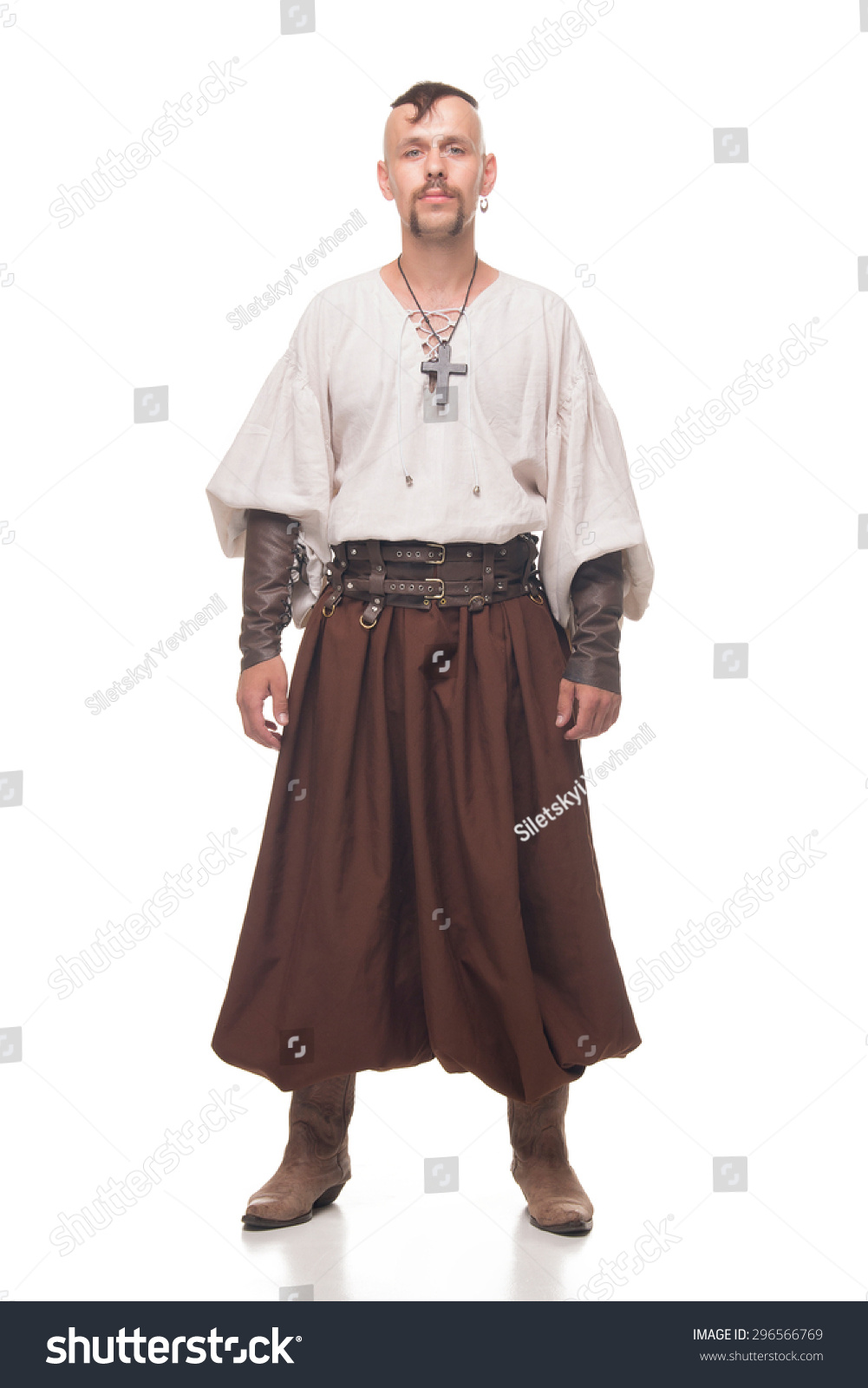 1001x1600  Один казак белый фон изолированный фантастический stockfoto 296566769 | Shutterstock