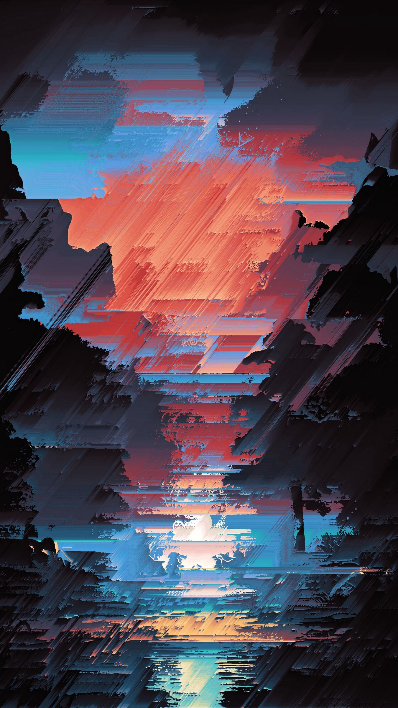 1350x2400  Скачать обои 1350x2400 Glitch, шум, красочная, абстракция iPhone 8+/7+/6S+/6+для Parallax HD фон