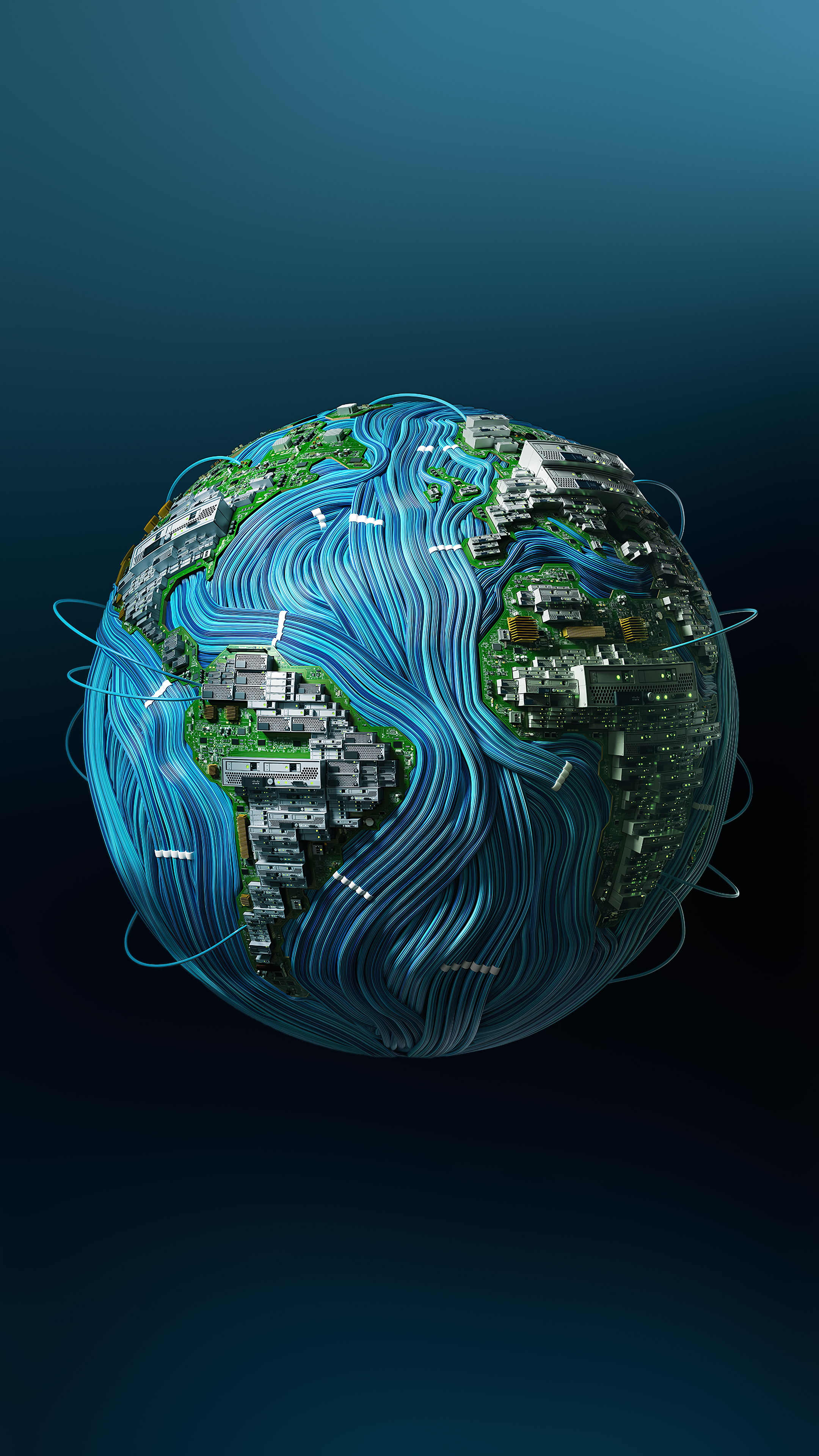 2160x3840  Высокотехнологичная Земля [2160x3840]: r/verticalwallpapers