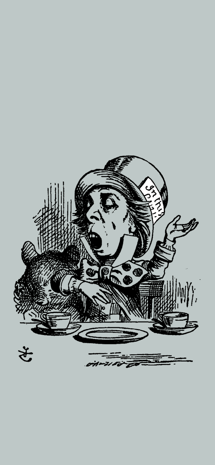 828x1792  Безумный Шляпник Говоря - Алиса в Стране Чудес Обои | УАЛЛАЛАНД