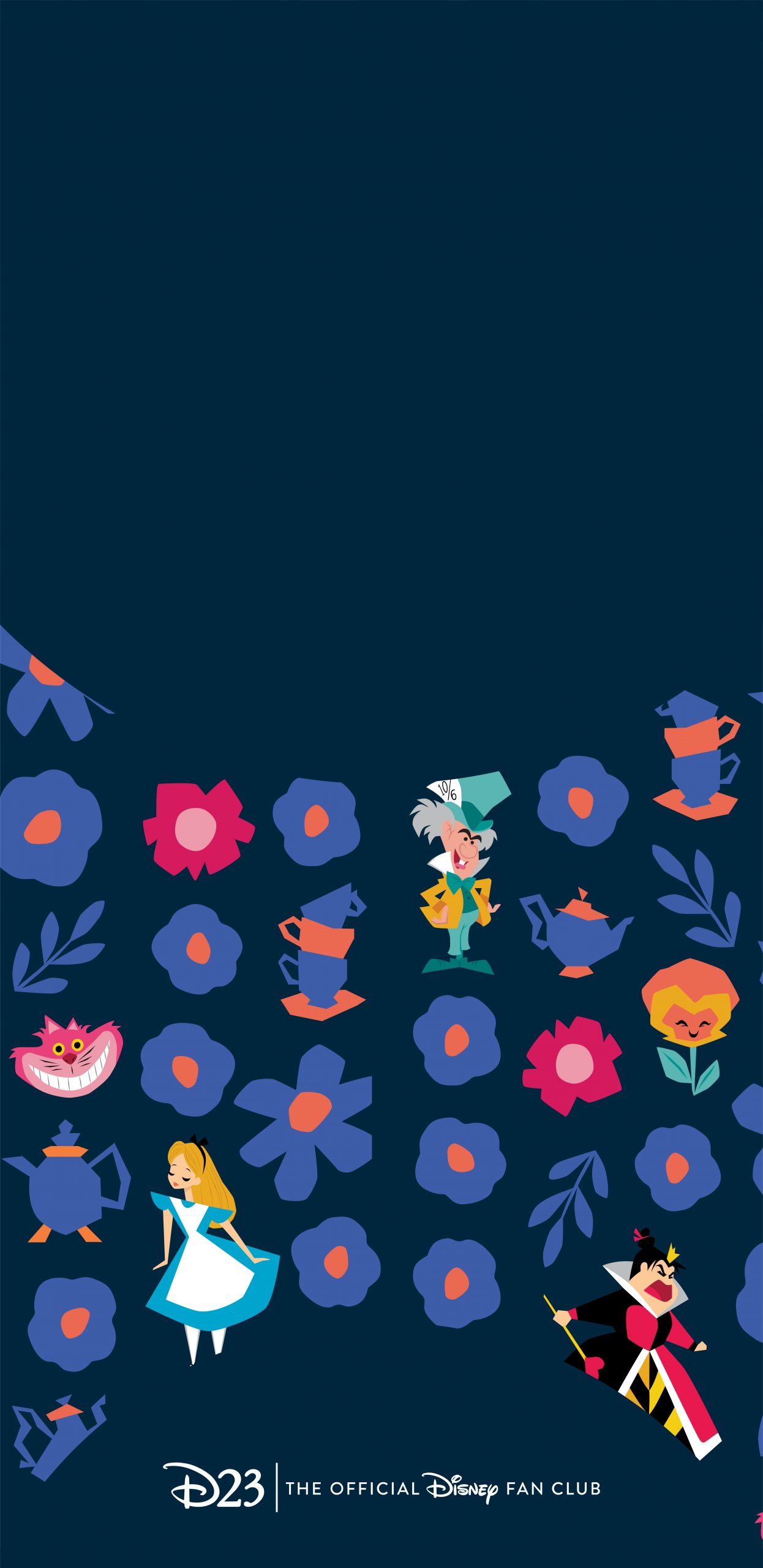 1246x2560  Алиса в Стране Чудес Обои - Алиса, Королева сердец, Безумный Шляпник - Allears.net