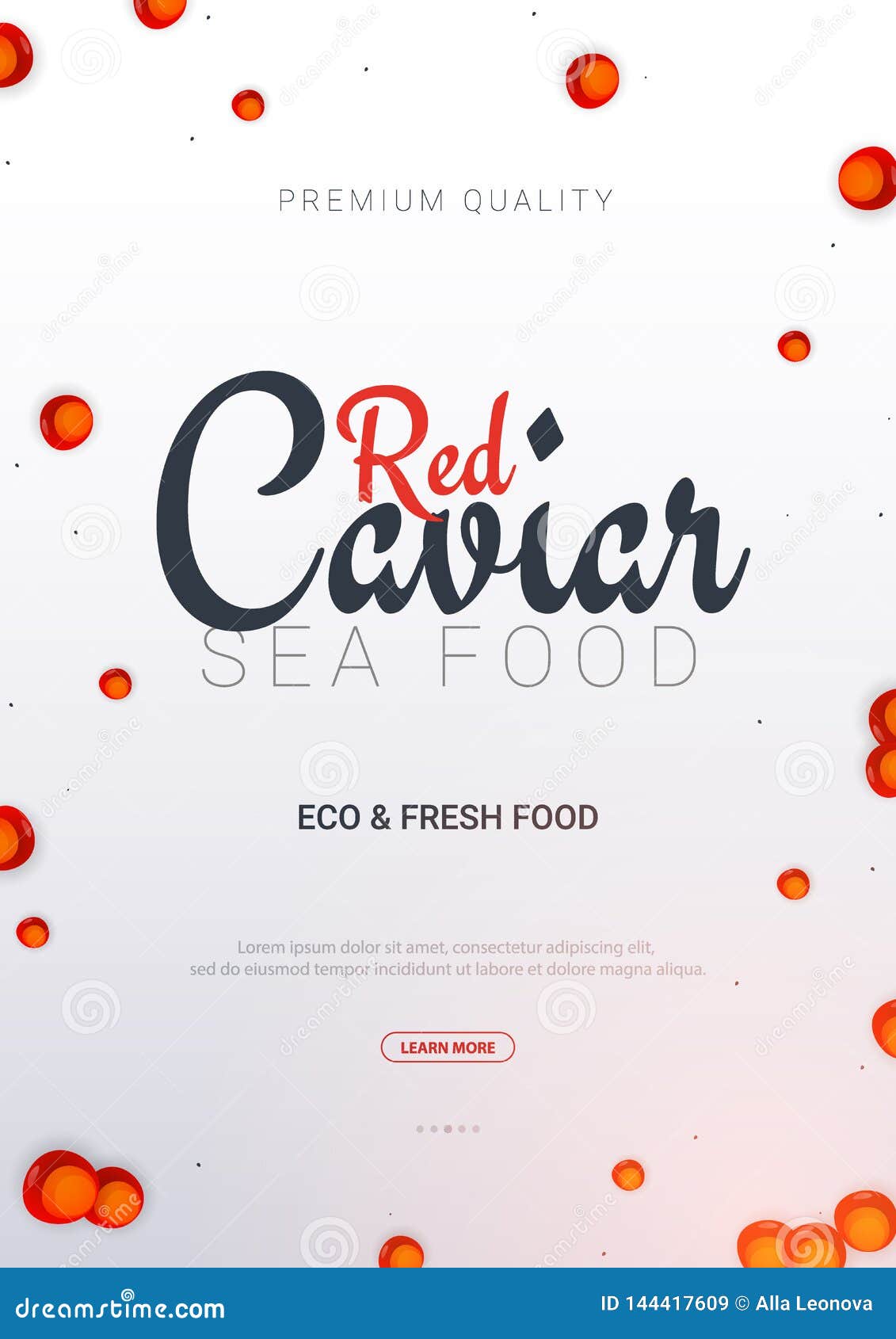 1131x1690  Красная баннер. Восхитительный фон морепродуктов. Векторная иллюстрация икры. Натуральный и здоровый роскошный вектор пищи - иллюстрация апельсина, цвет: 144417609