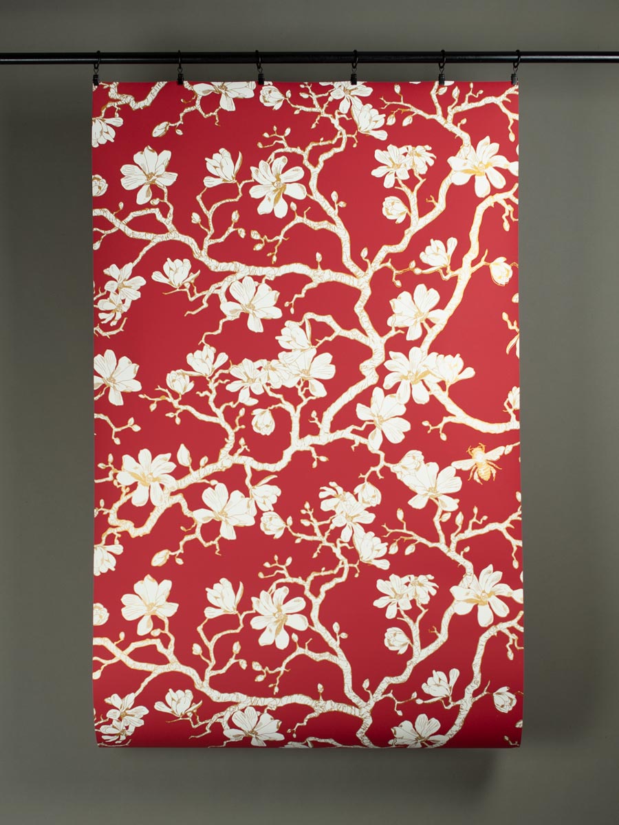 900x1200  Магнолия Обои - Бургундия - Текстиль издателя \ U0026 Документы