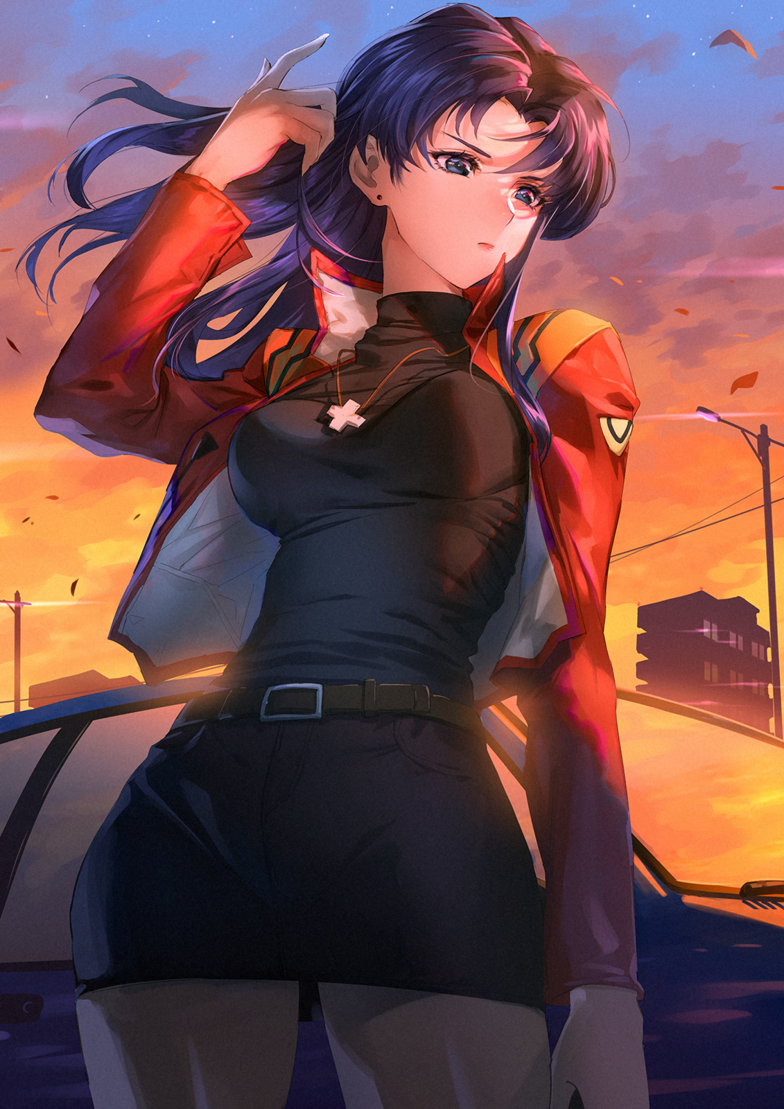 1131x1600  Катсураги Мисато - Neon Genesis Evangelion - Zerochan Anime Image Board Mobile