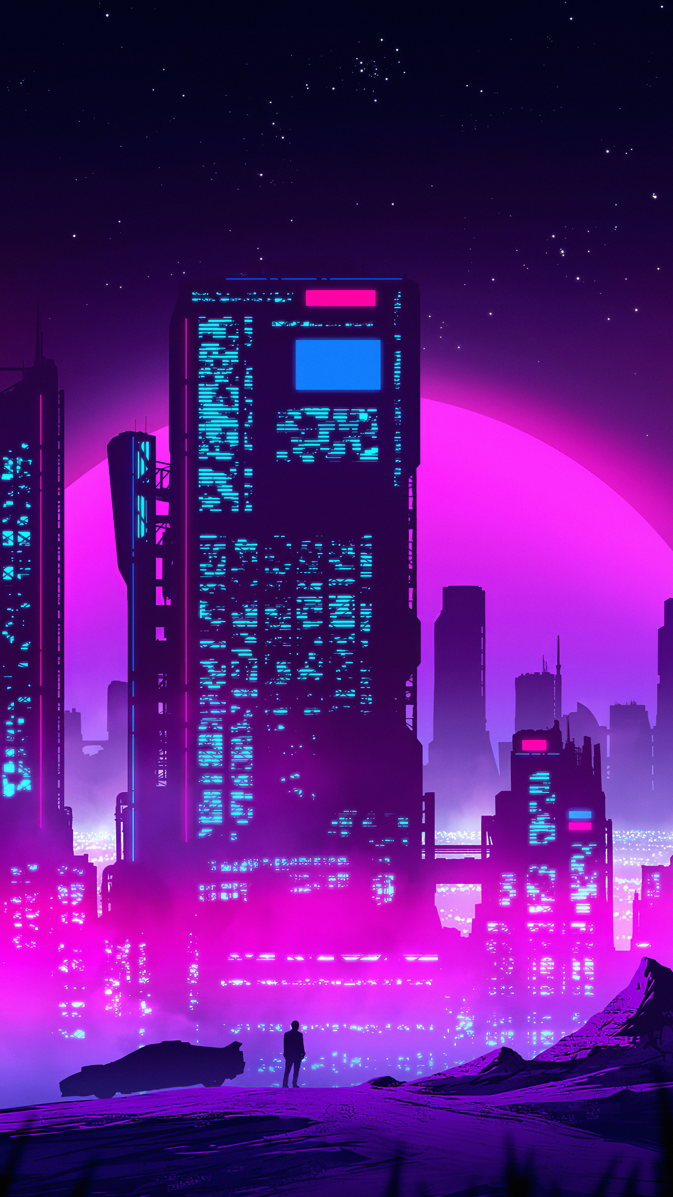 2160x3840  Synthwave Mobile Wallpapers, HD Synthwave Fains, скачать бесплатные изображения
