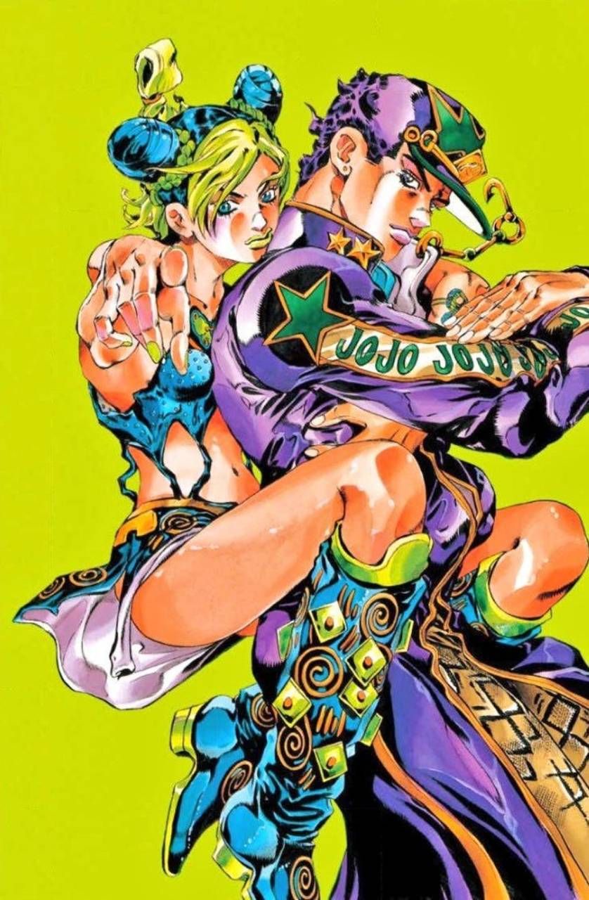 838x1280  Скачайте обои Jolyne и Jotaro от jojo_4_u - 61 - бесплатно на Zedge ™. Просмотрите миллион… | Jojos Bizarre Adventure Jotaro, причудливое приключение Jojo, Jojo Bizarre